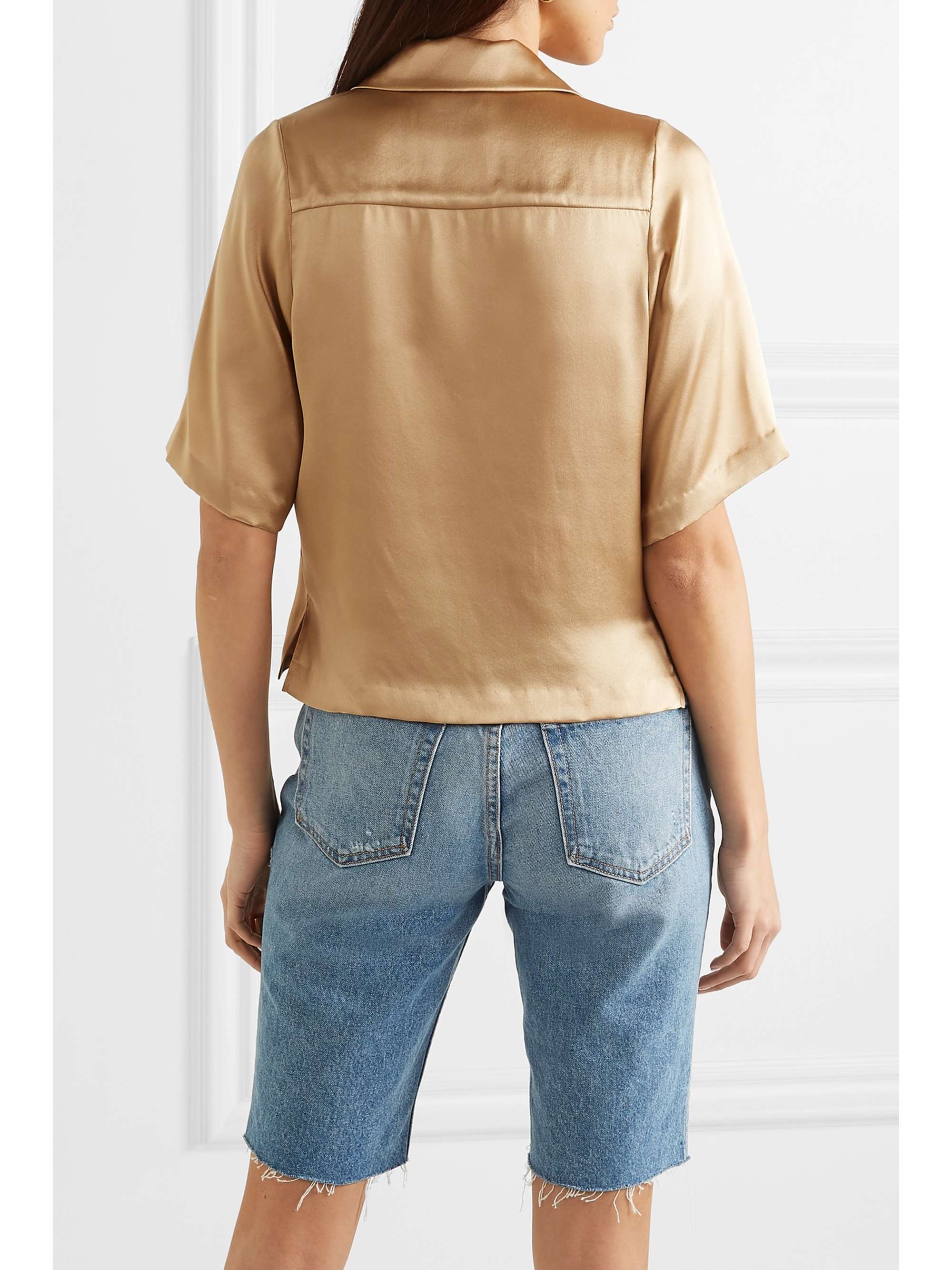 ORSEUND IRIS Le Funk silk-satin shirt