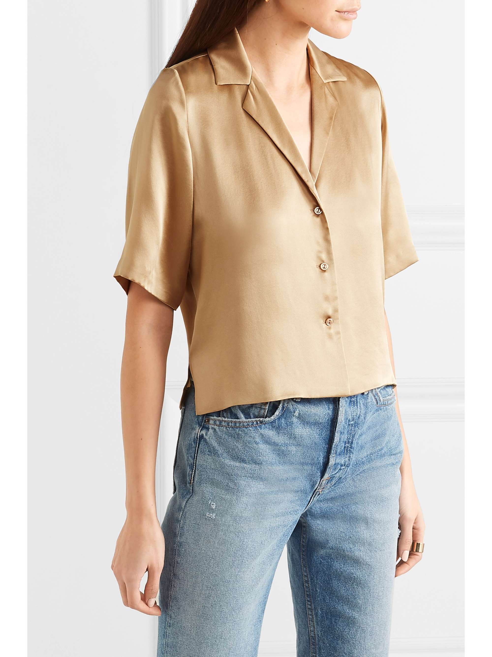 ORSEUND IRIS Le Funk silk-satin shirt