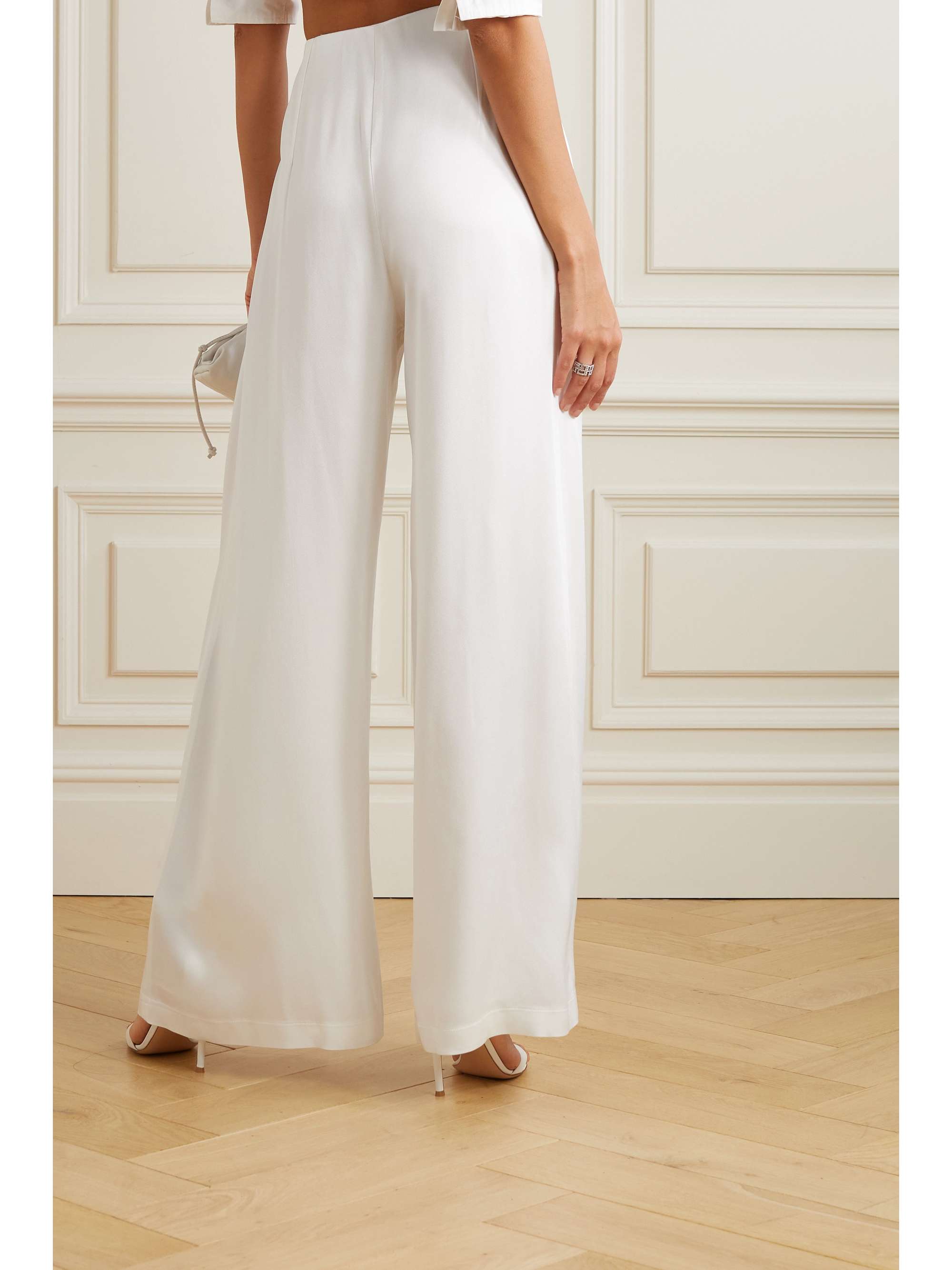 VANESSA COCCHIARO The Coco satin wide-leg pants