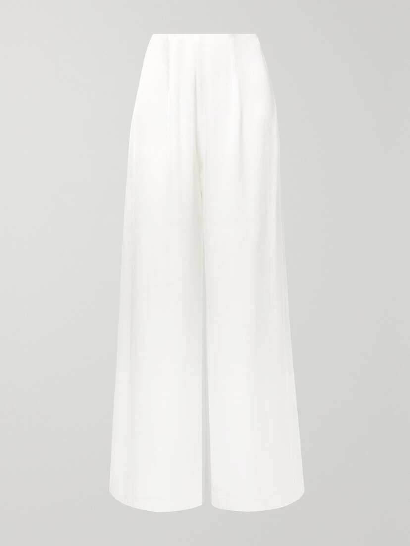 VANESSA COCCHIARO The Coco Satin Wide-leg Pants