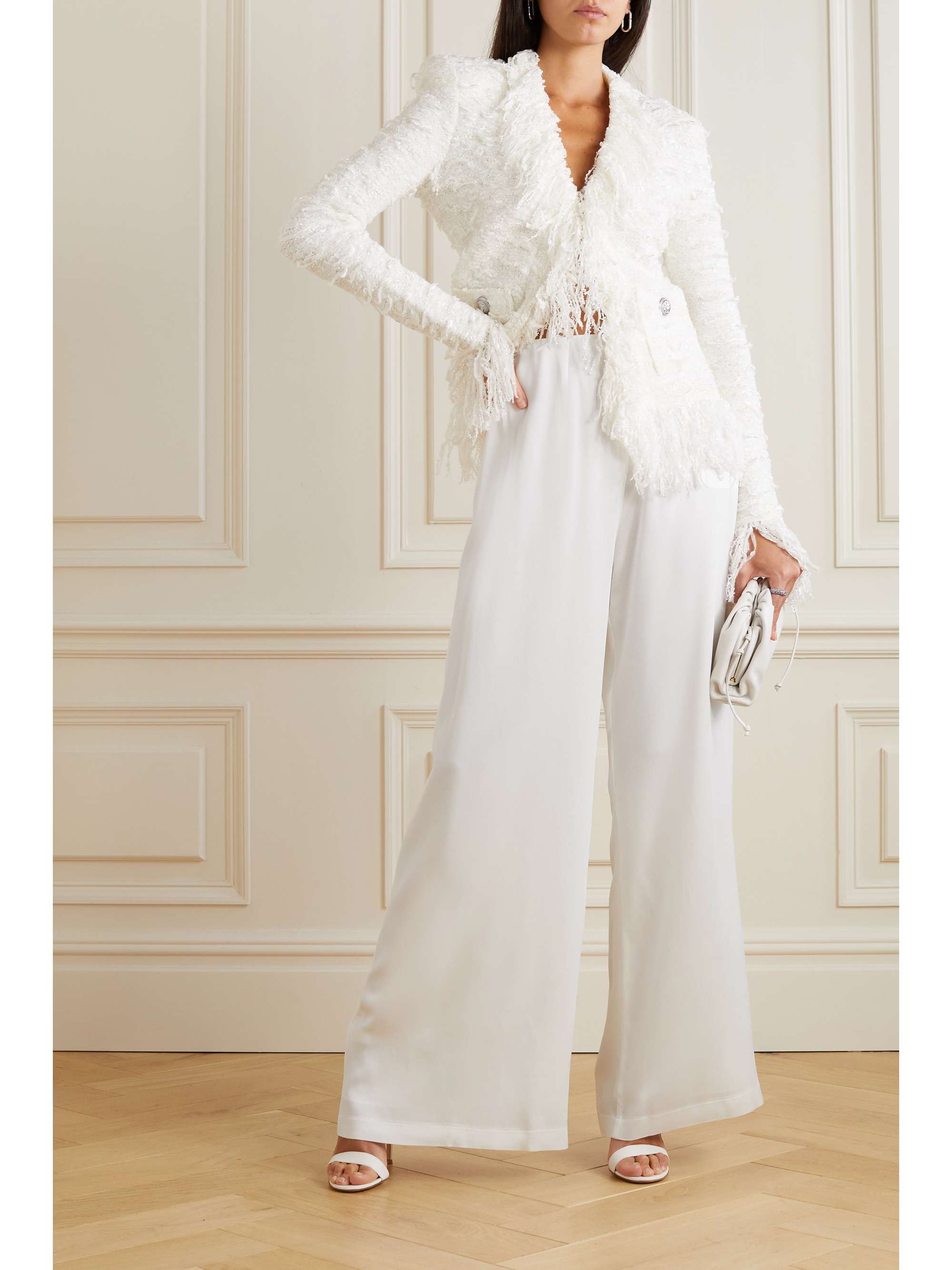 VANESSA COCCHIARO The Coco satin wide-leg pants