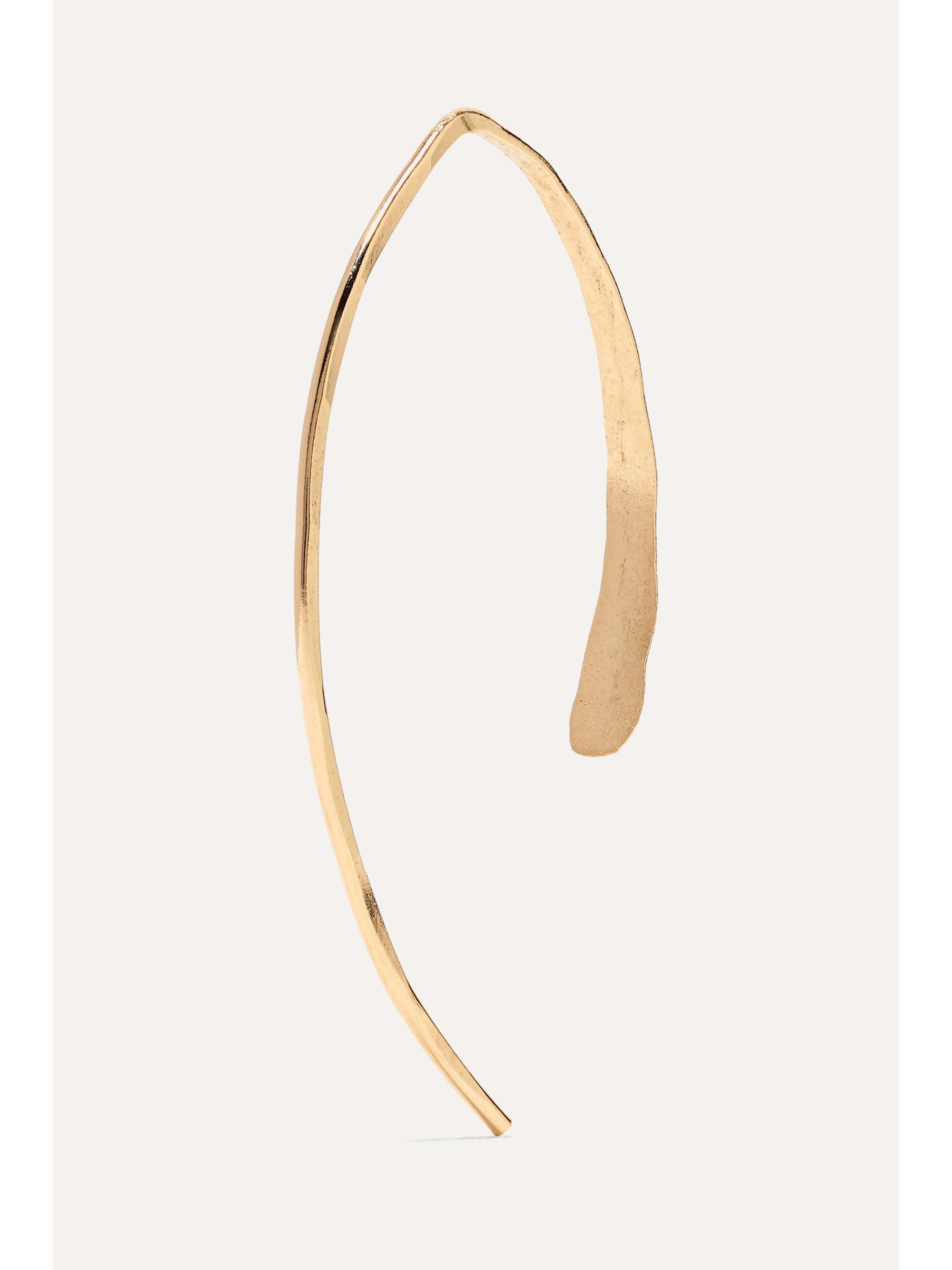 MELISSA JOY MANNING Wishbone 14-karat gold earrings