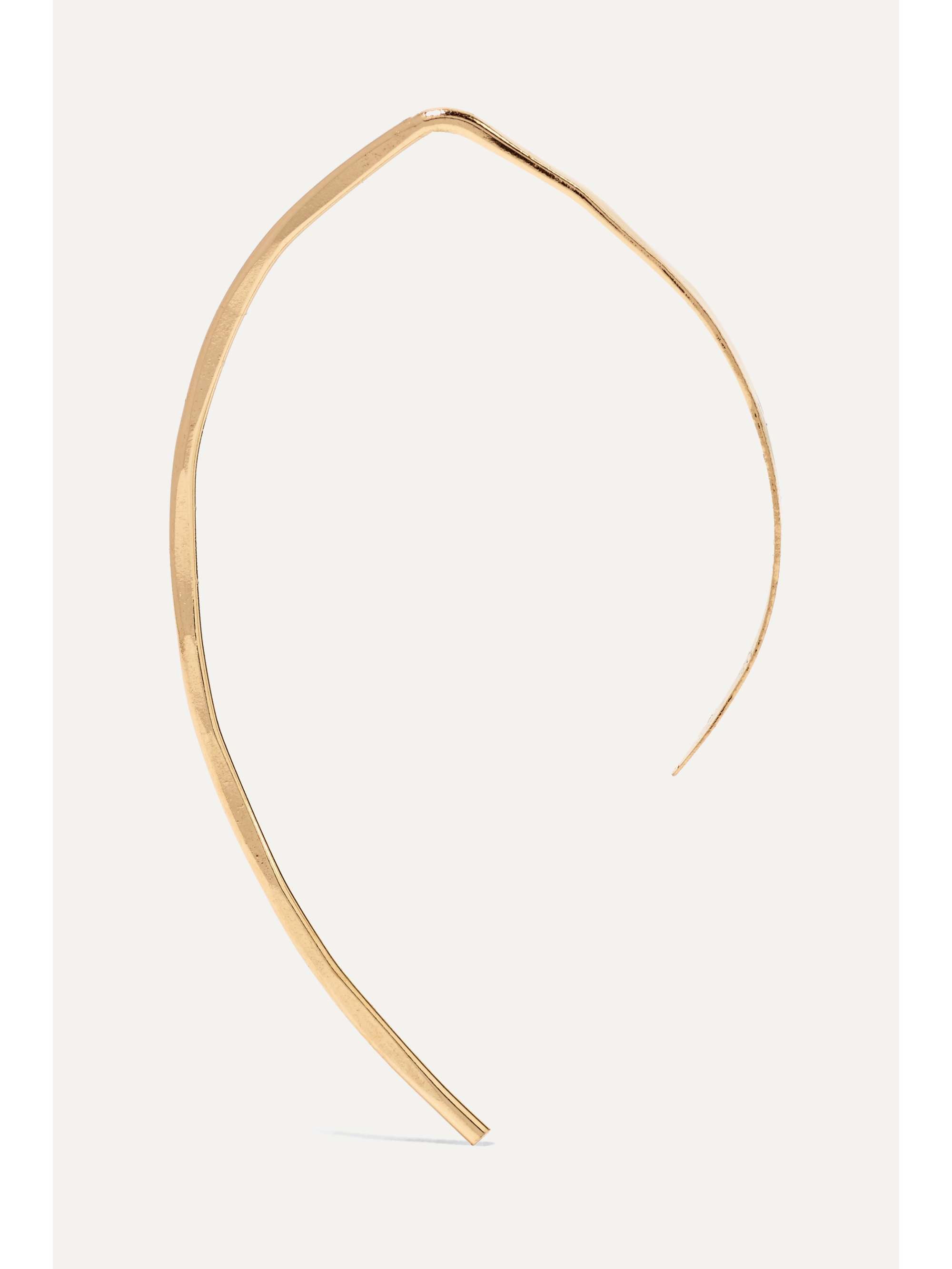 MELISSA JOY MANNING Wishbone 14-karat gold earrings