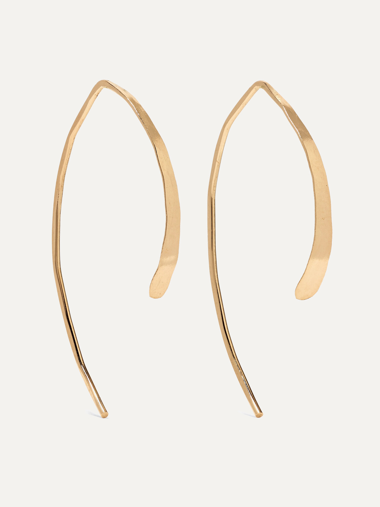 Melissa Joy Manning Wishbone 14-karat Gold Earrings