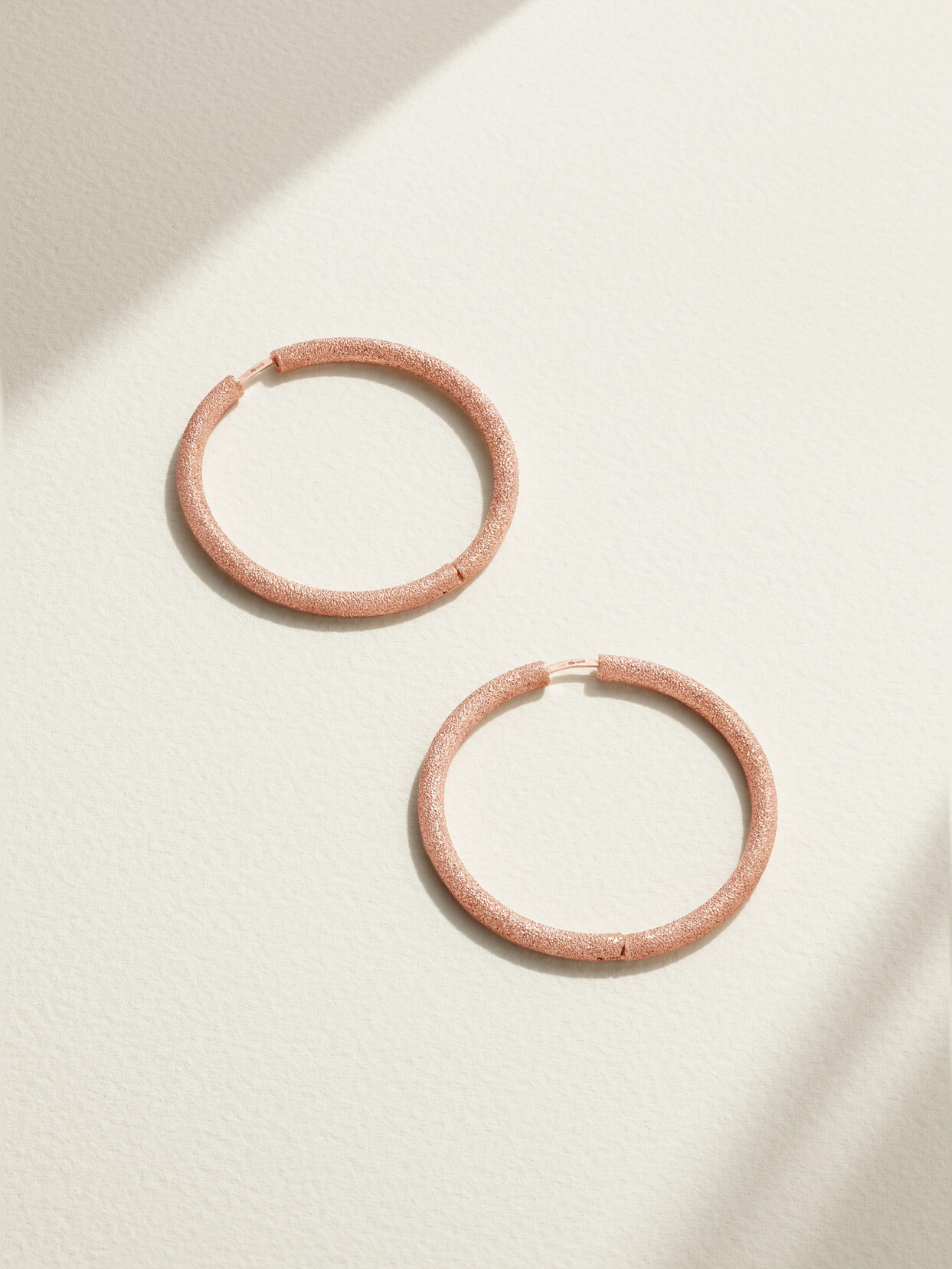 Carolina Bucci Florentine 18-karat Rose Gold Hoop Earrings