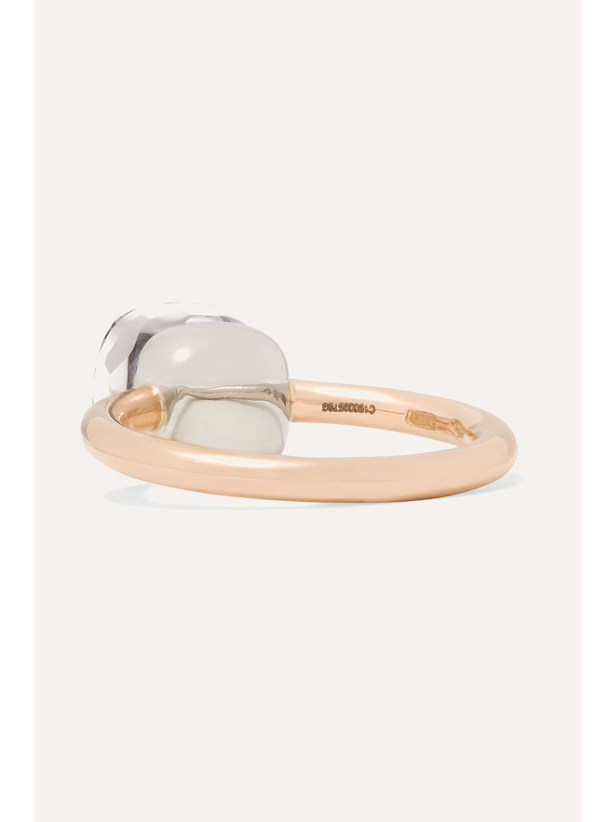 POMELLATO Nudo Petit 18K 玫瑰金托帕石戒指