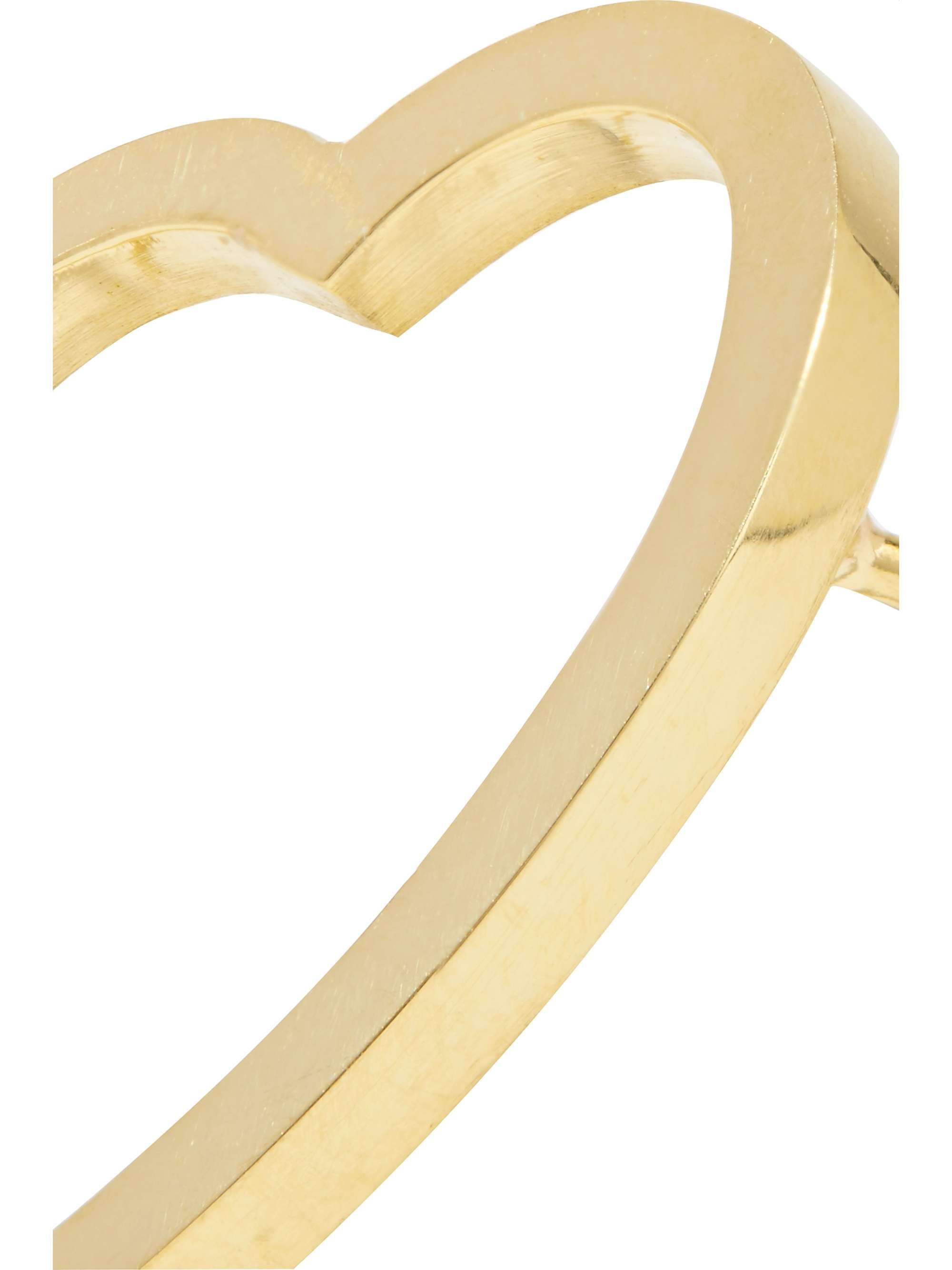 JENNIFER MEYER Open Heart 18-karat gold ring
