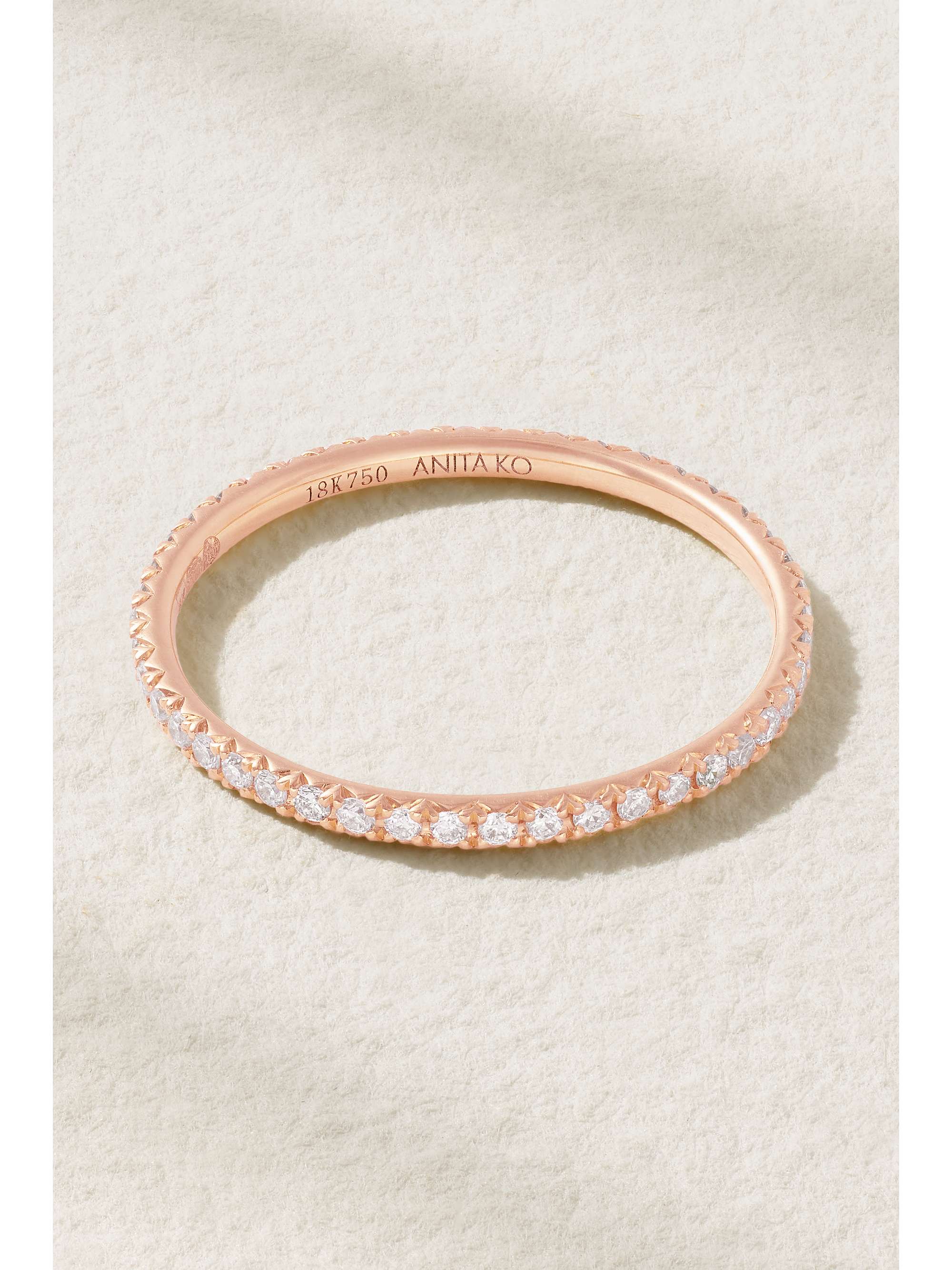 ANITA KO Eternity Ring aus 18 Karat Roségold mit Diamanten