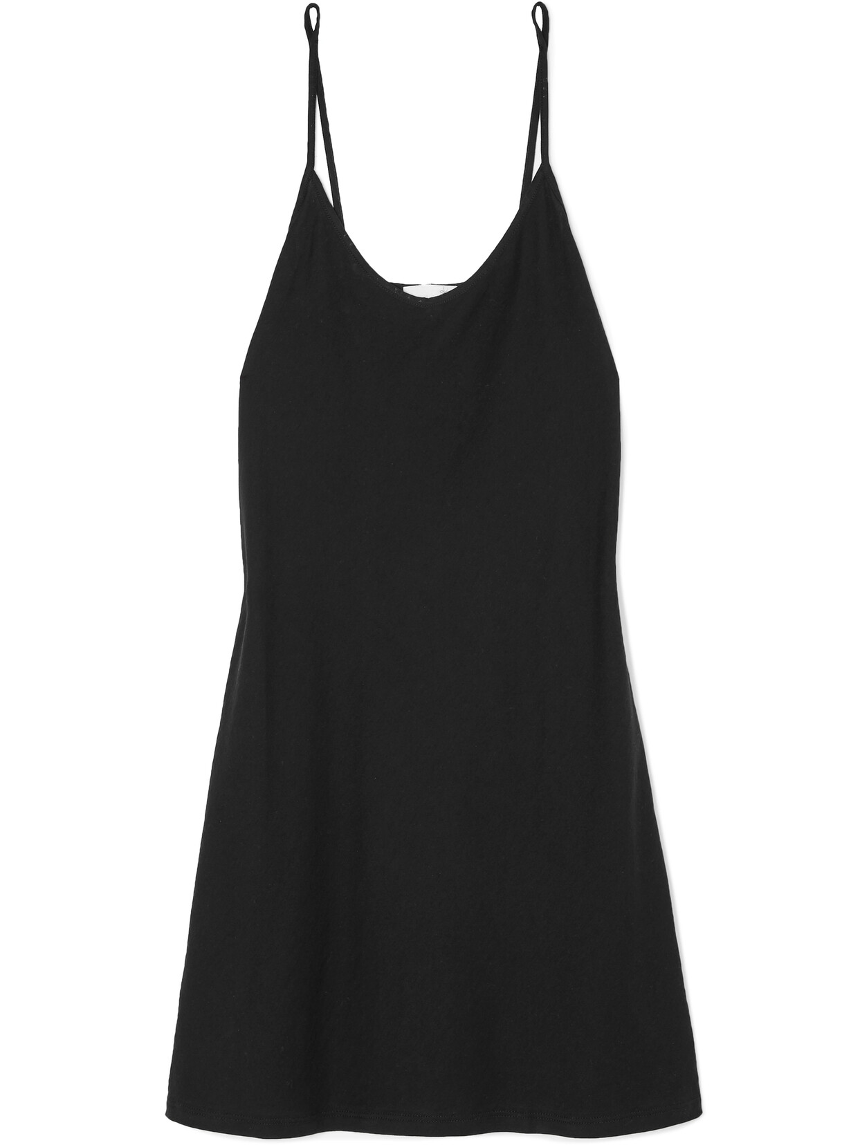 Skin + Net Sustain Essentials Organic Pima Cottonjersey Chemise Black