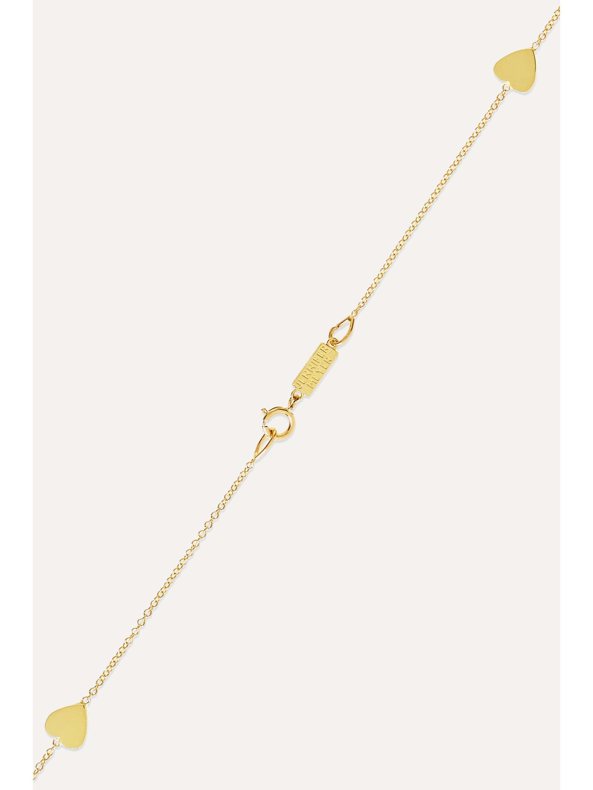 JENNIFER MEYER Heart-By-The-Inch 18-karat gold necklace