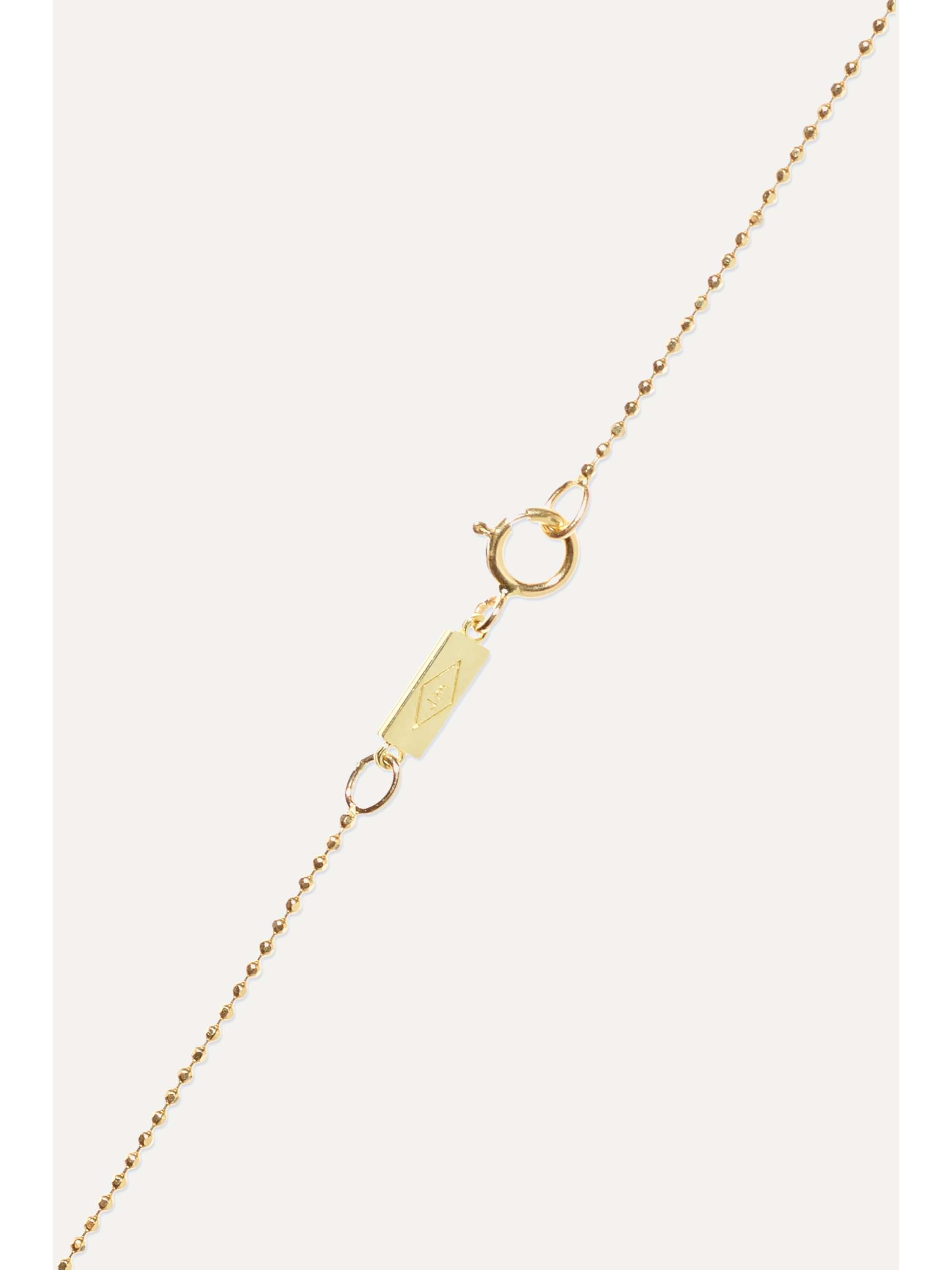 JENNIFER MEYER Hammered 18-karat gold necklace