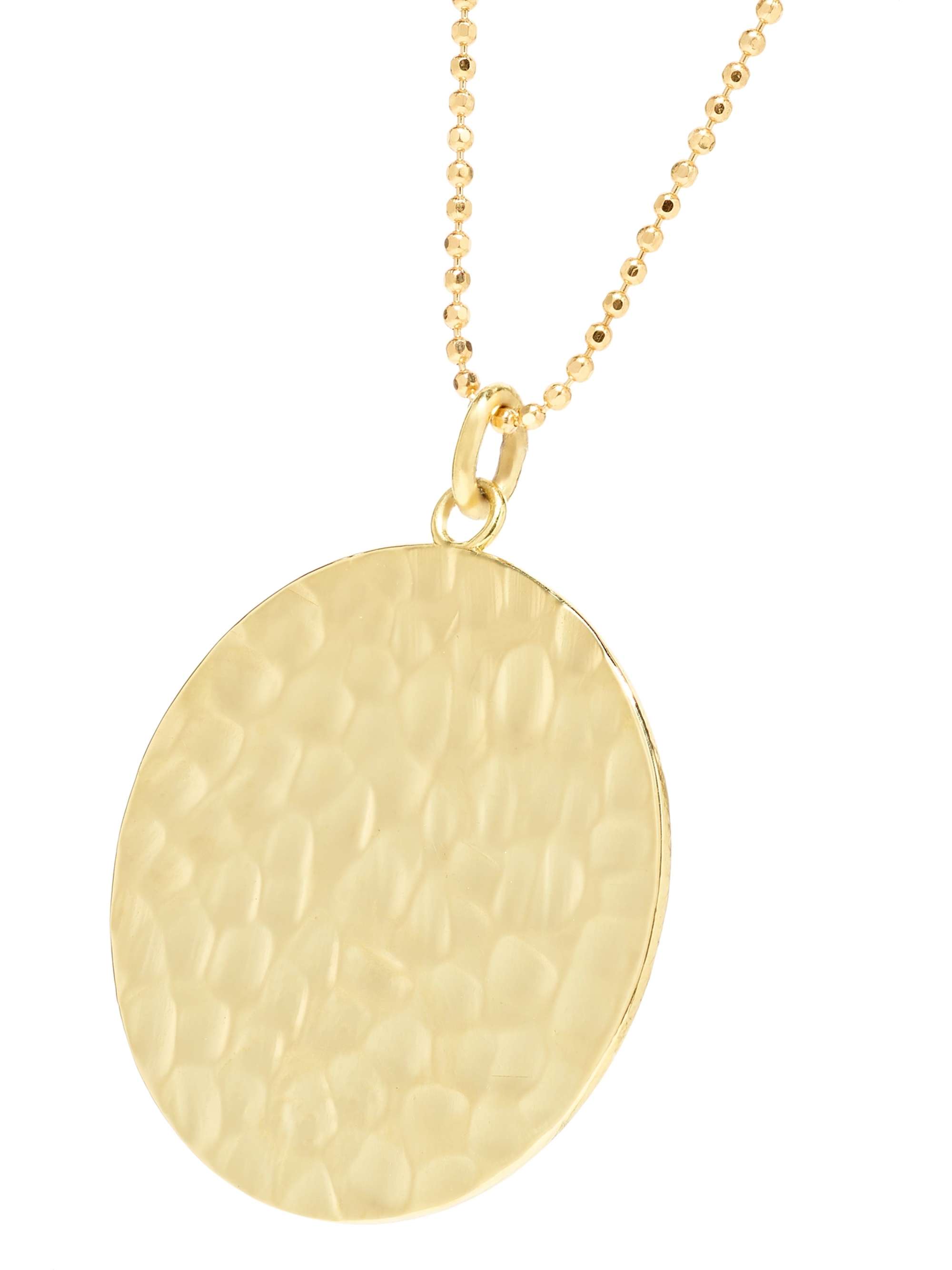 JENNIFER MEYER Hammered 18-karat gold necklace