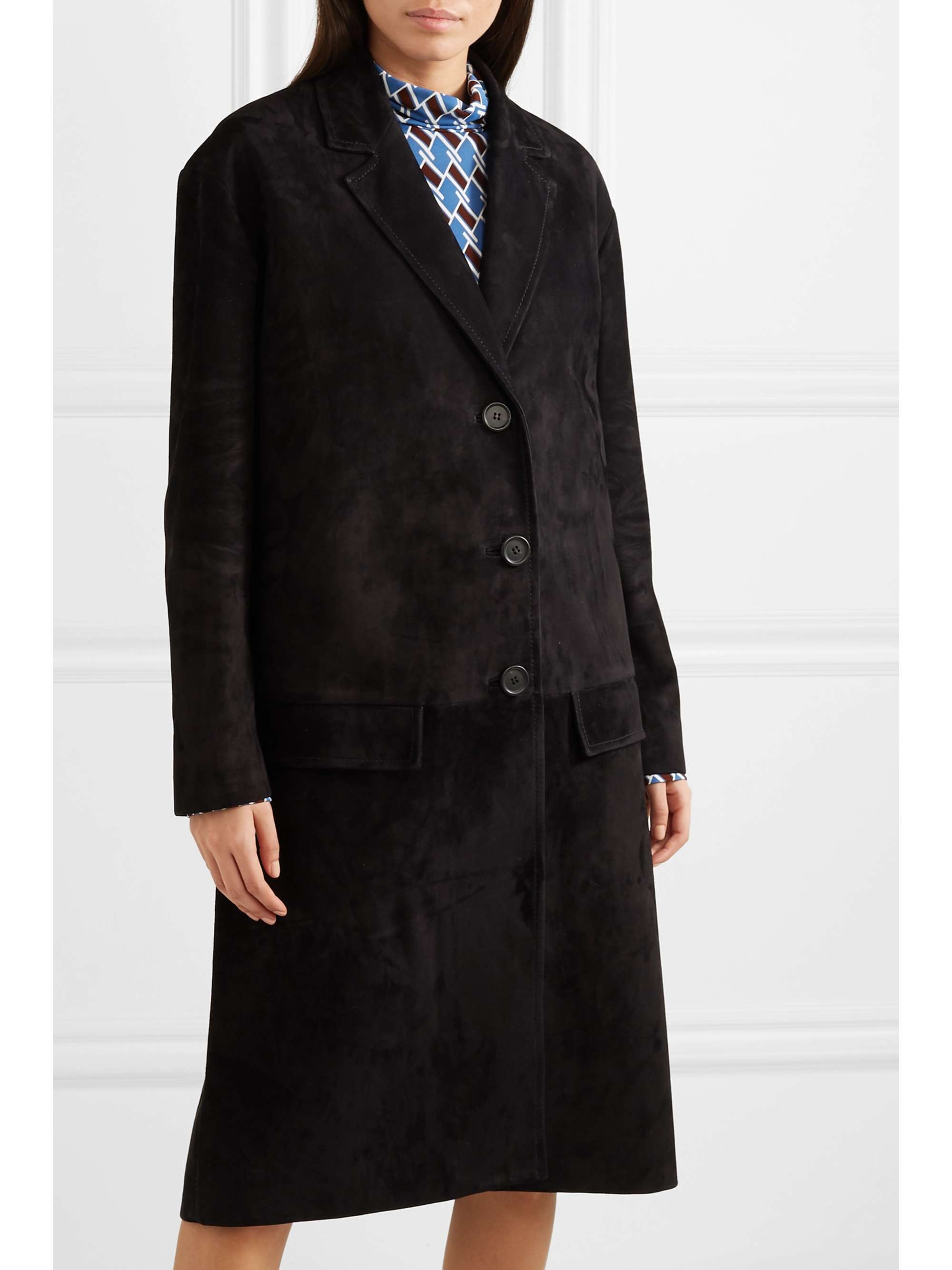 black suede puffer jacket