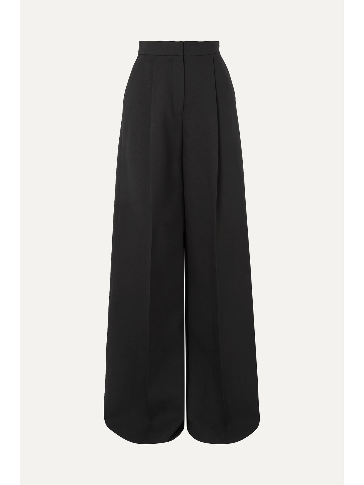 ALEXANDER MCQUEEN PLEATED CREPE WIDE-LEG PANTS