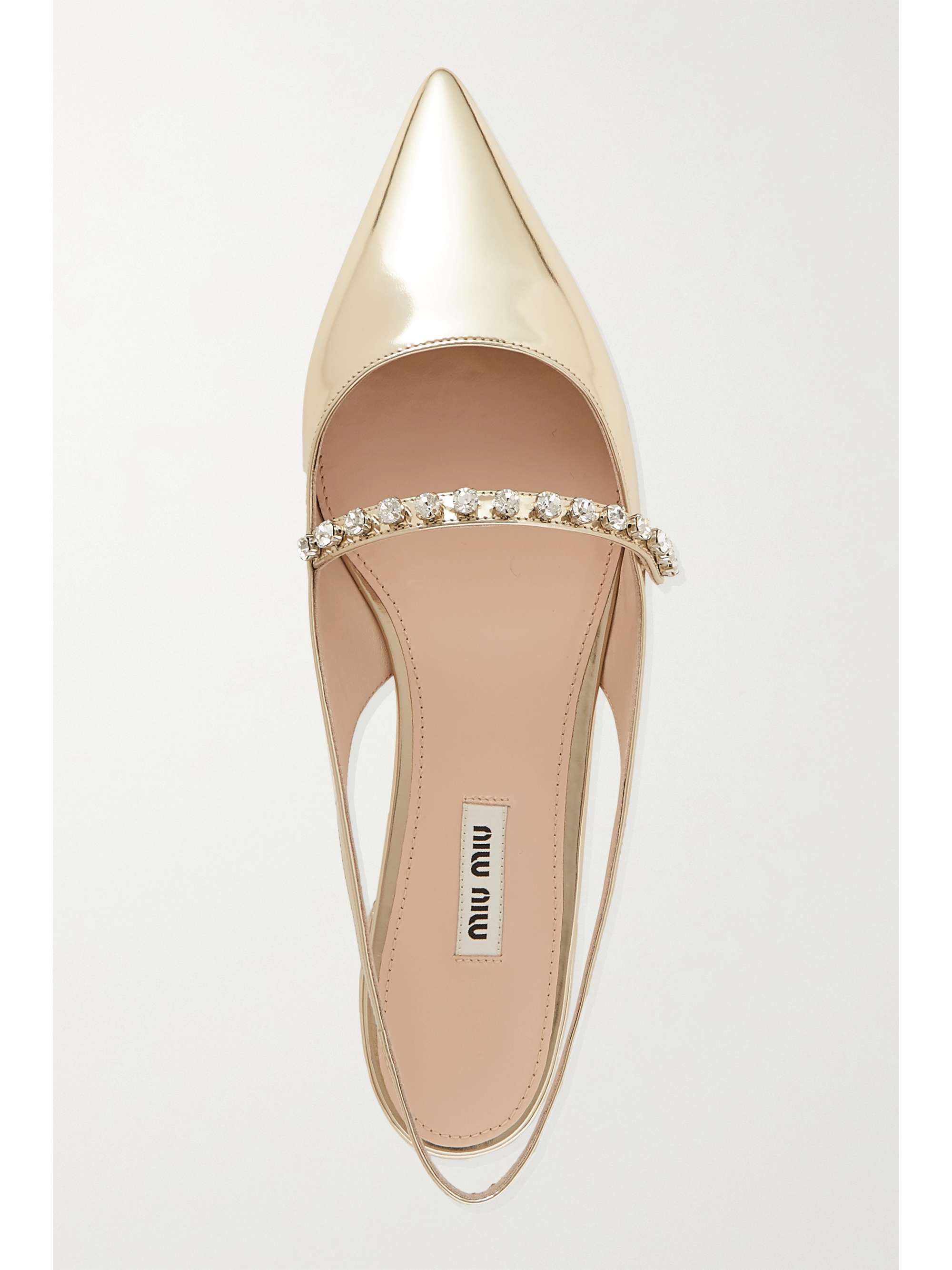 patent leather slingback flats