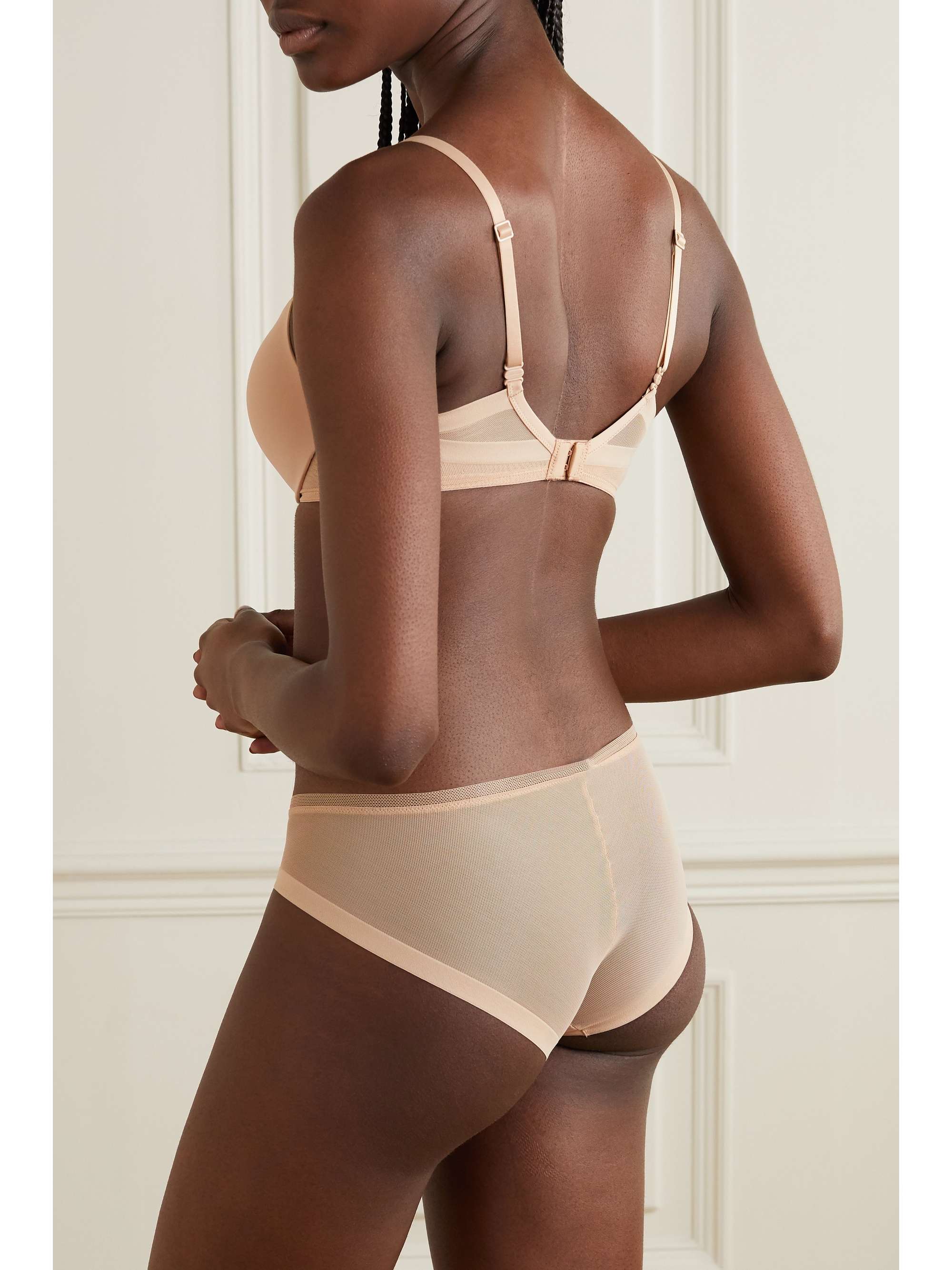 CALVIN KLEIN UNDERWEAR Sculpted stretch-jersey and mesh briefs