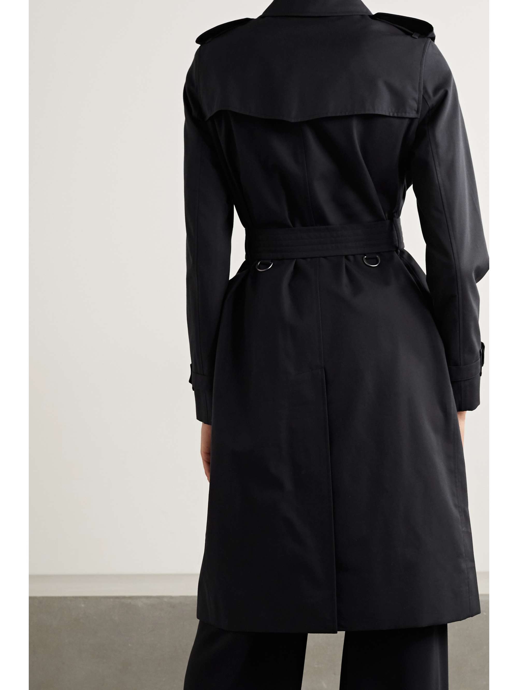 BURBERRY The Kensington Long cotton-gabardine trench coat