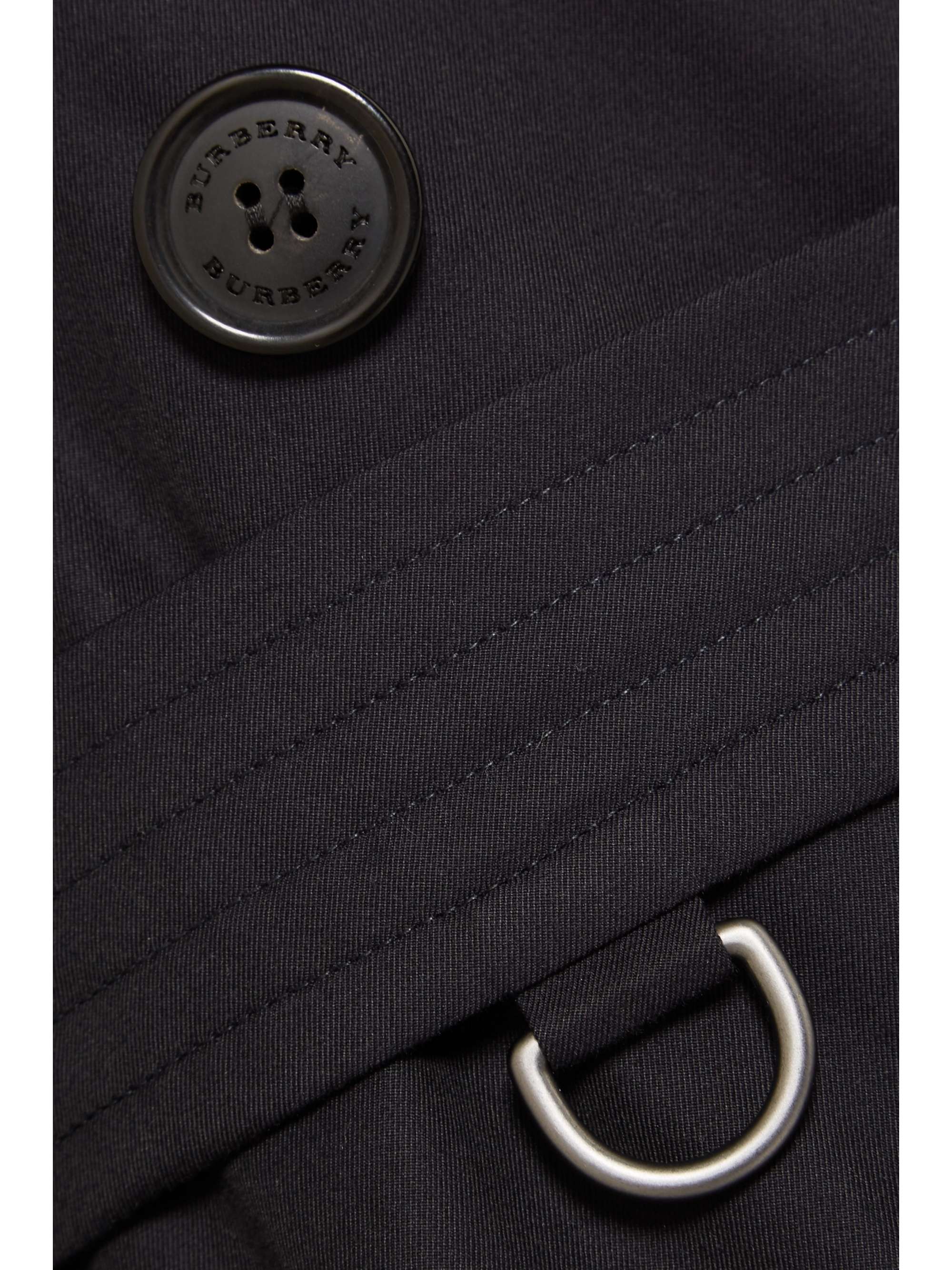BURBERRY The Kensington Long cotton-gabardine trench coat