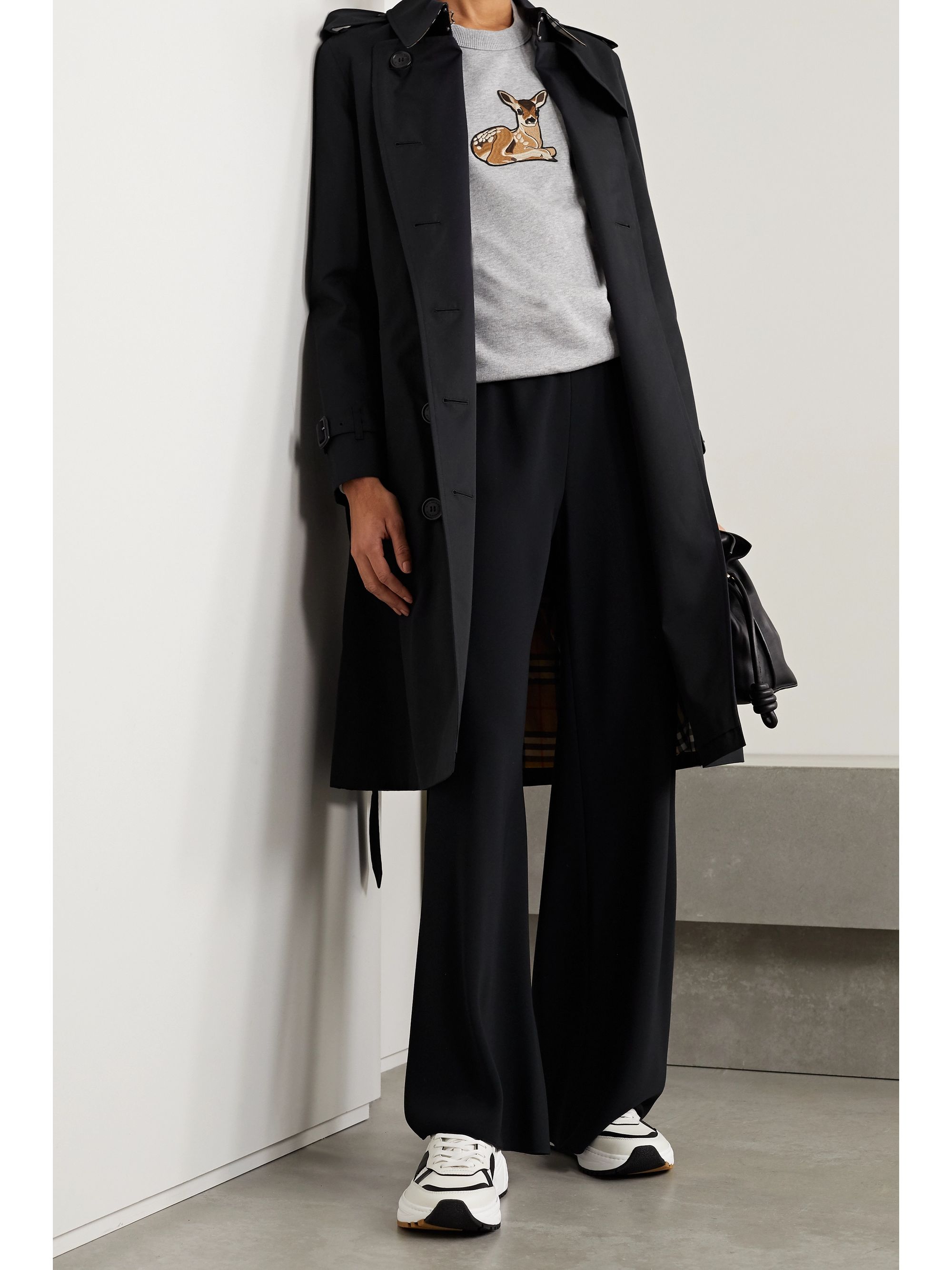 burberry black trench coat