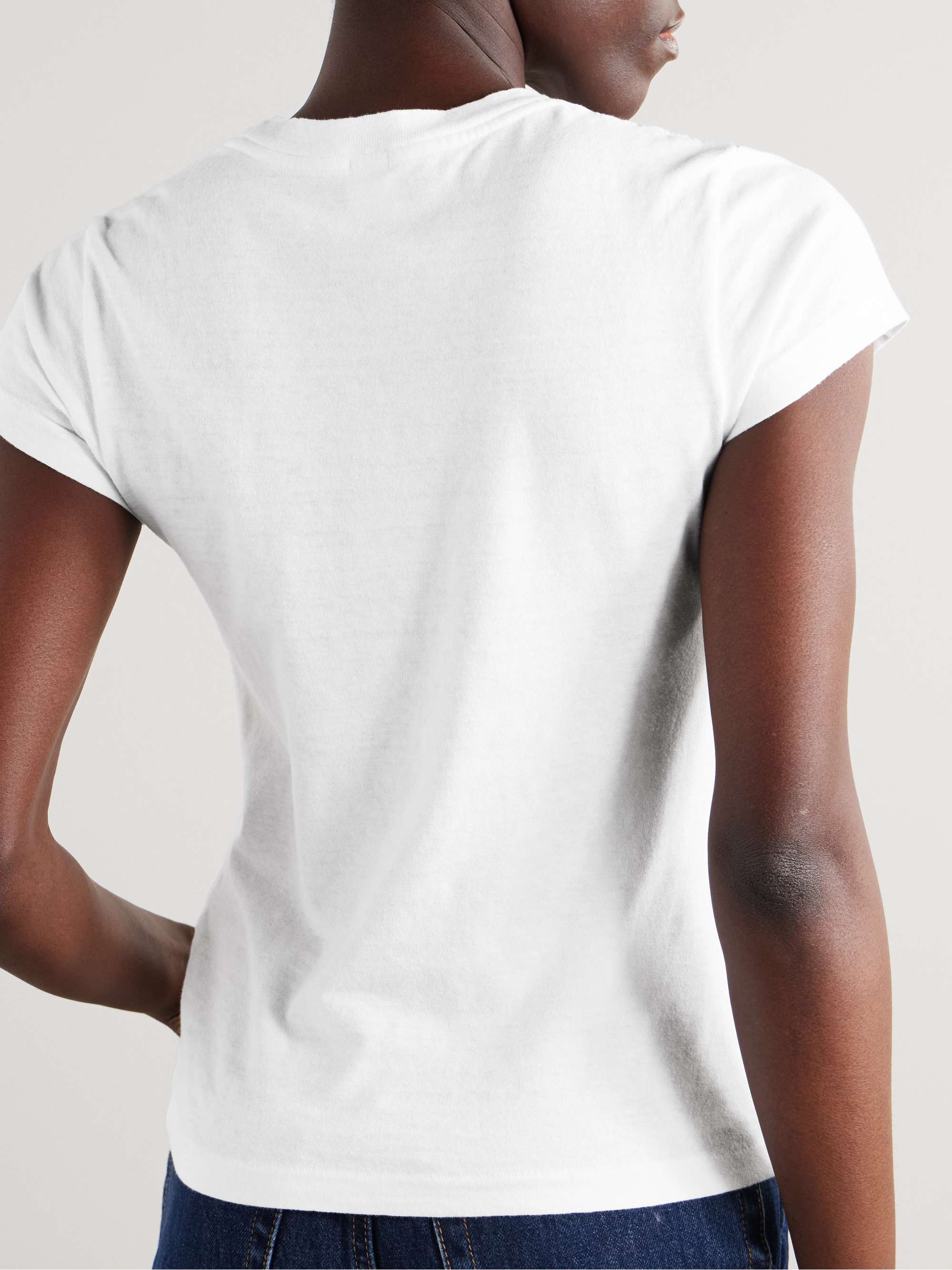 RE/DONE + Hanes 1960s cottonjersey Tshirt NETAPORTER