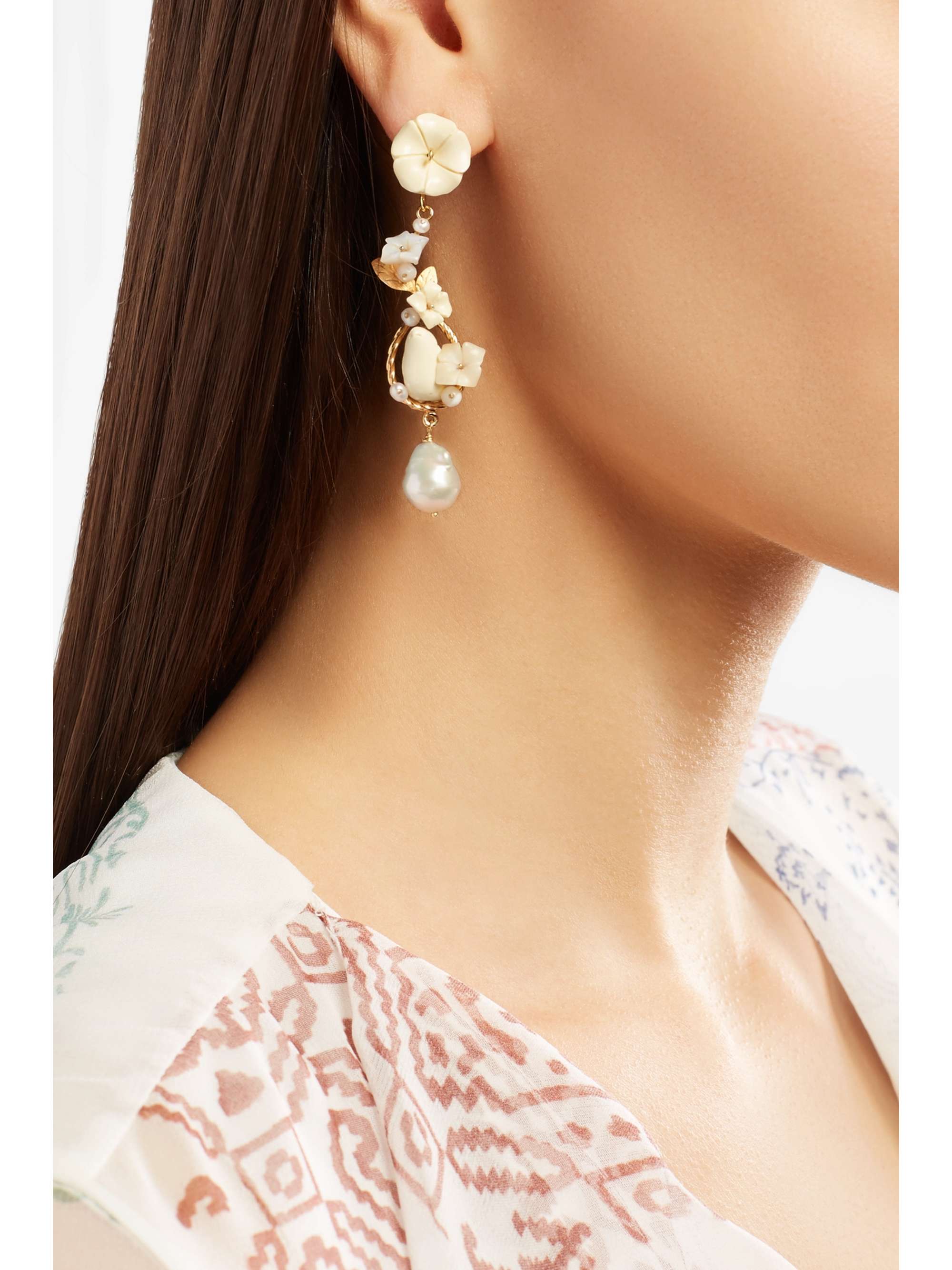 OF RARE ORIGIN Starling gold vermeil multi-stone earrings