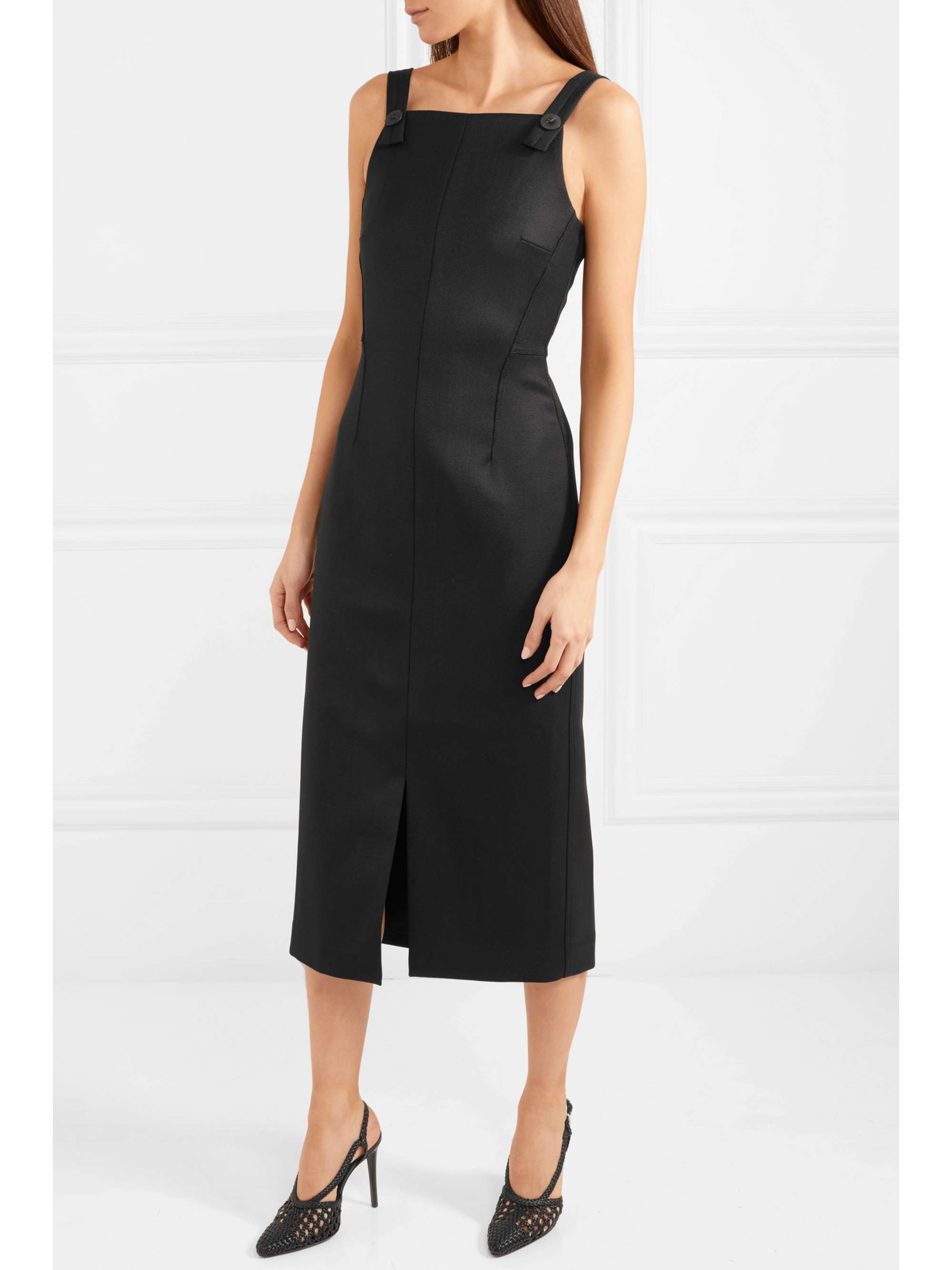 CEFINN Twill midi dress