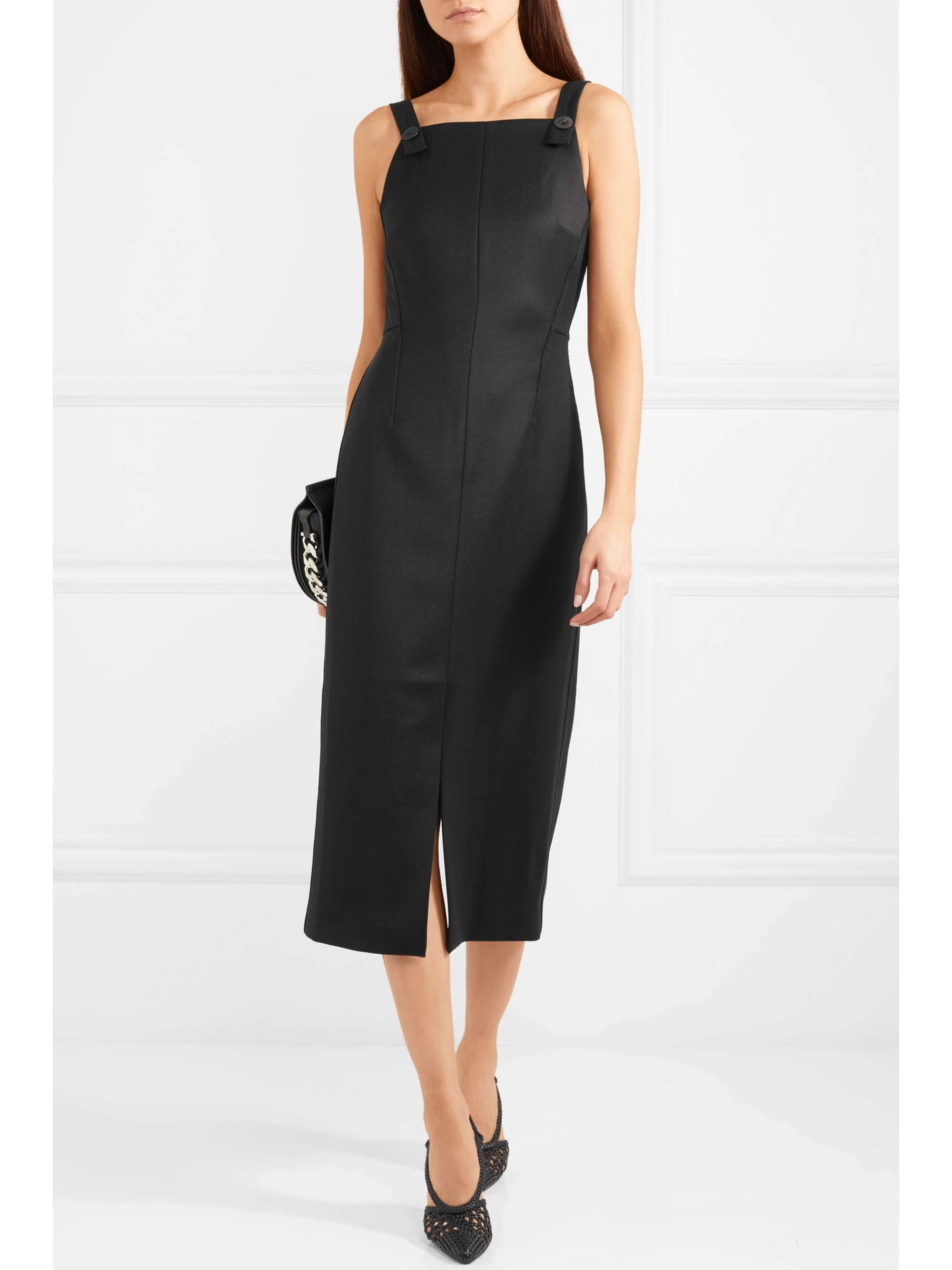CEFINN Twill midi dress