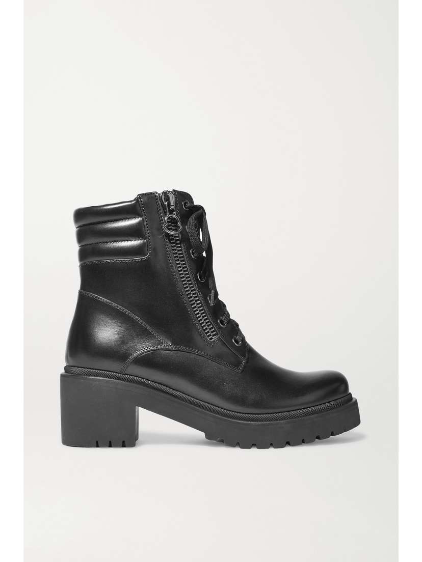Moncler Viviane Leather Ankle Boots