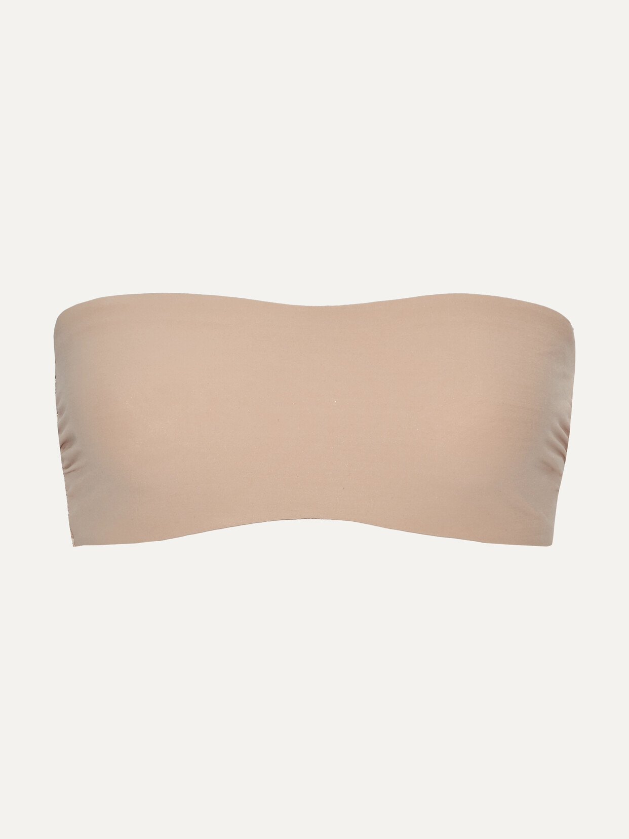 Commando Double Take Lace-paneled Stretch Bandeau Bra - Neutrals