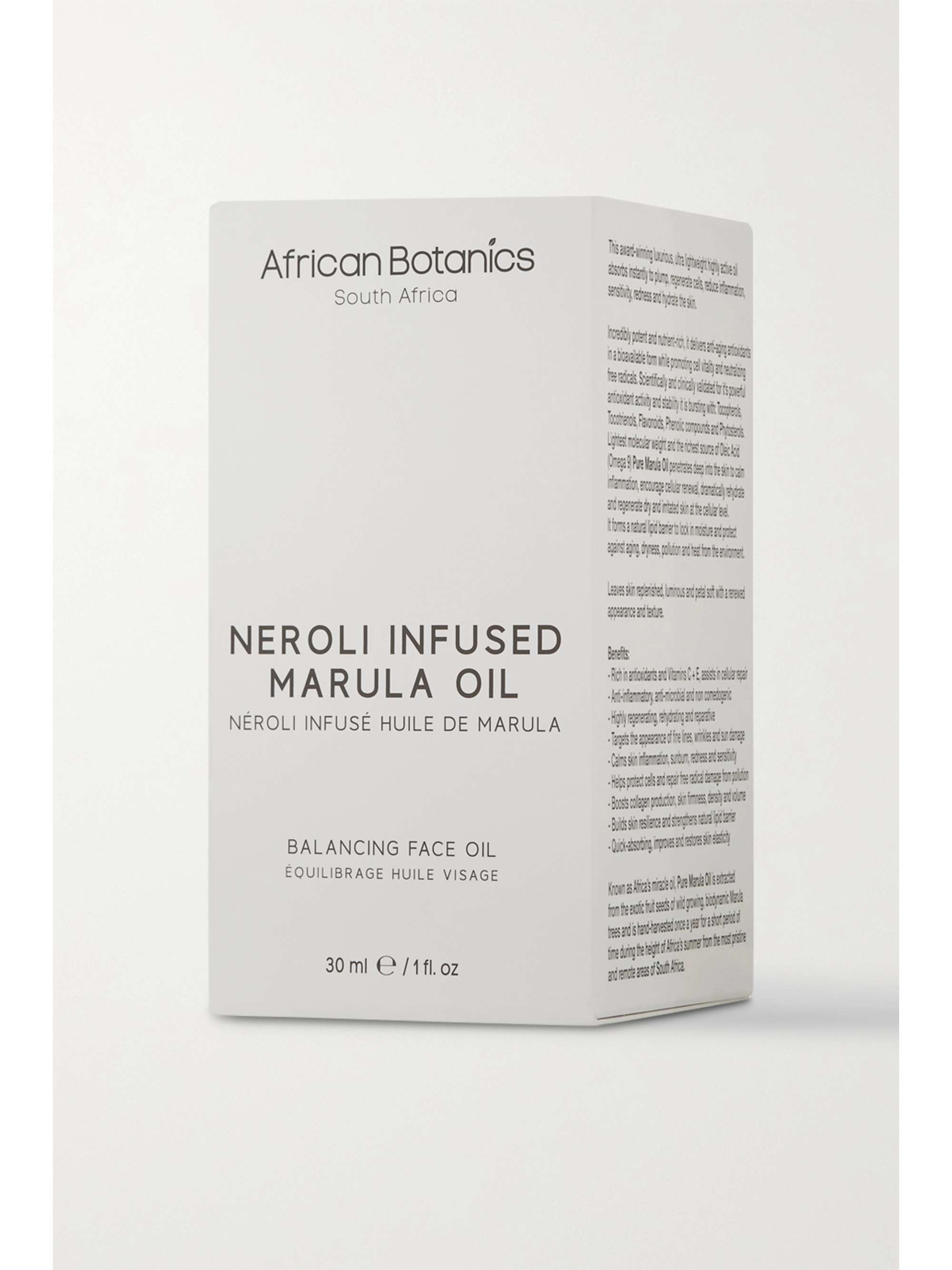 AFRICAN BOTANICS + NET SUSTAIN Neroli Infused Marula Oil - Balancing Face Oil, 30ml