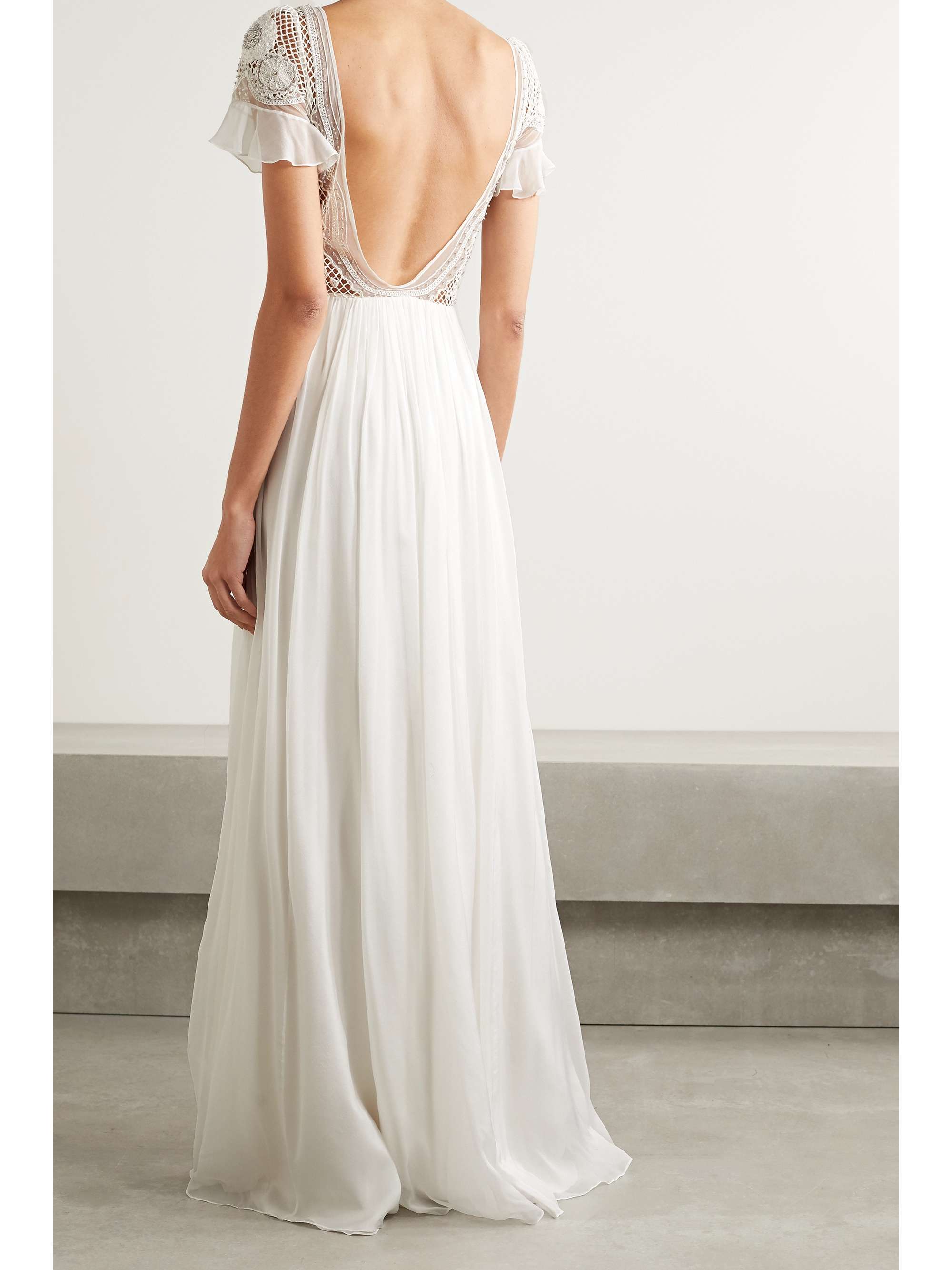 silk chiffon gown
