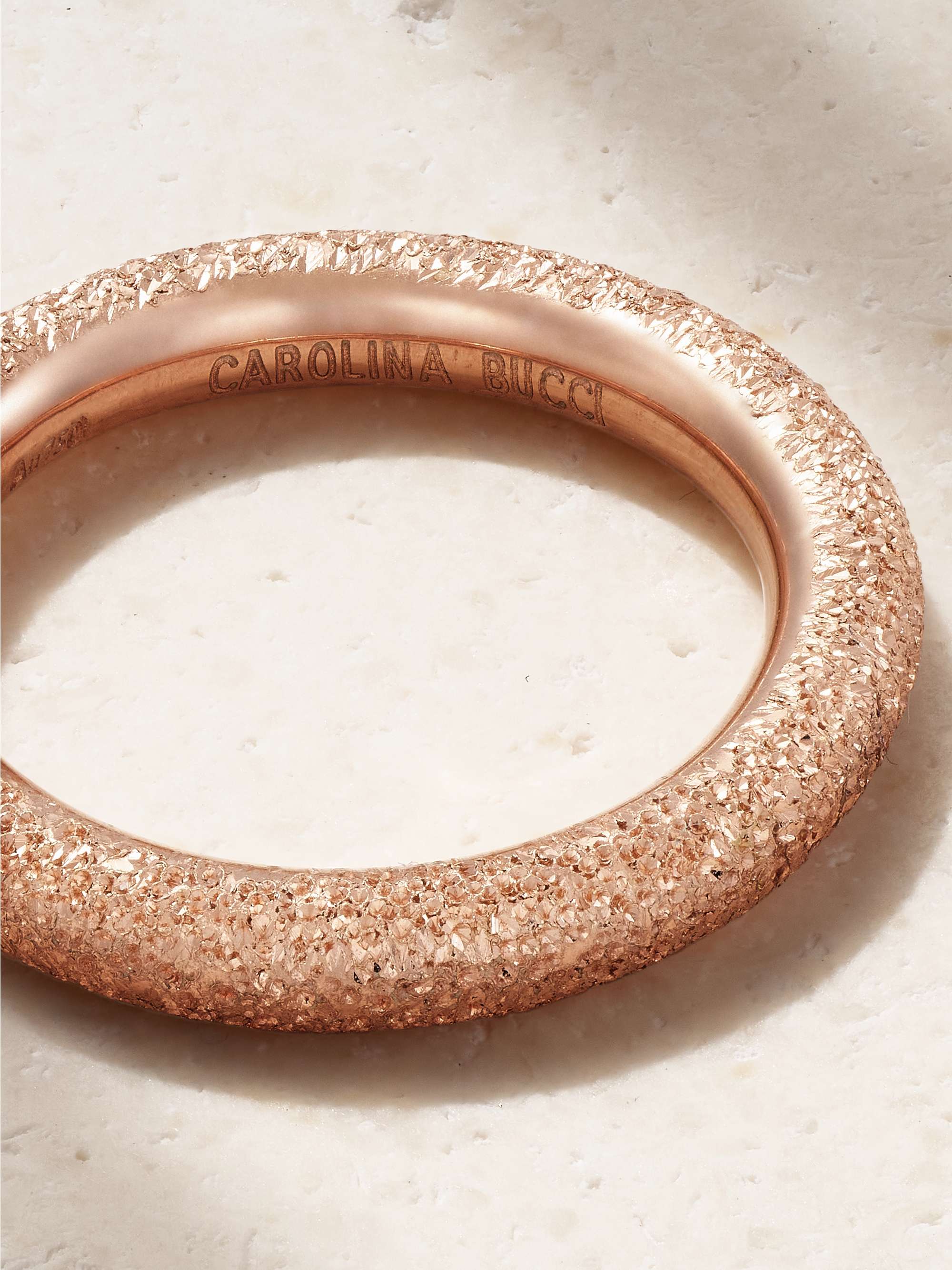 CAROLINA BUCCI Florentine 18-karat rose gold ring