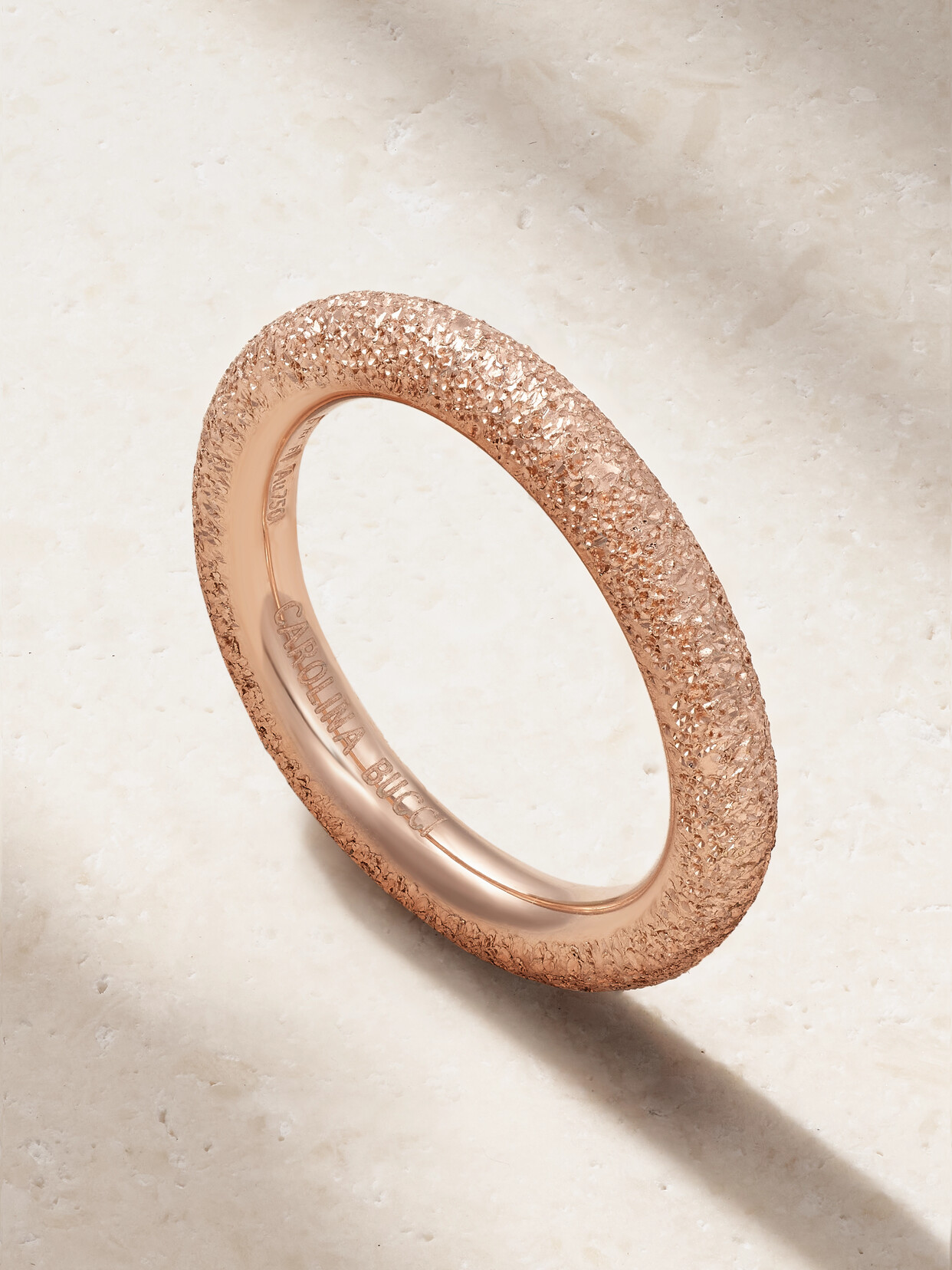 Carolina Bucci Florentine 18-karat Rose Gold Ring