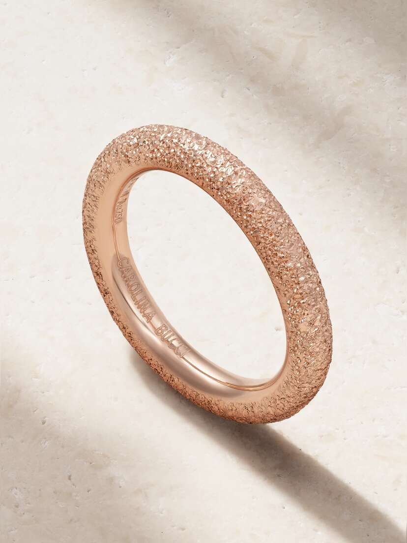 Carolina Bucci Florentine 18-karat Rose Gold Ring