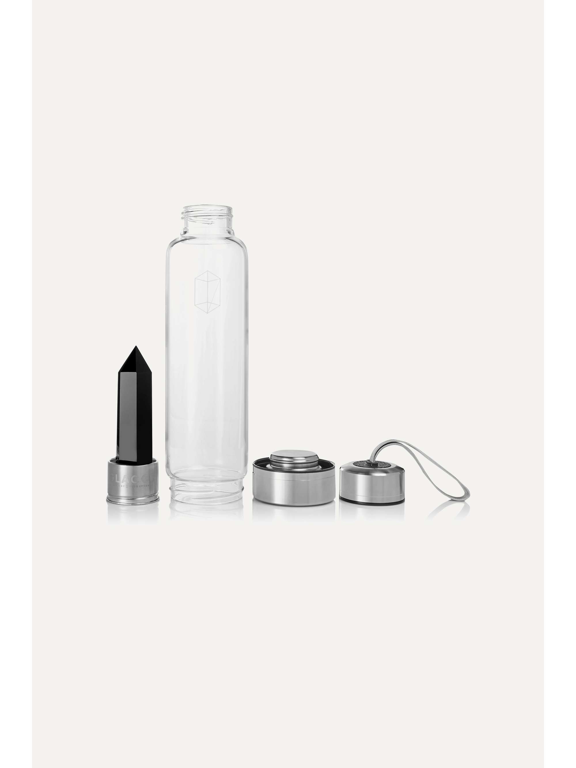 GLACCE Black Obsidian Bottle