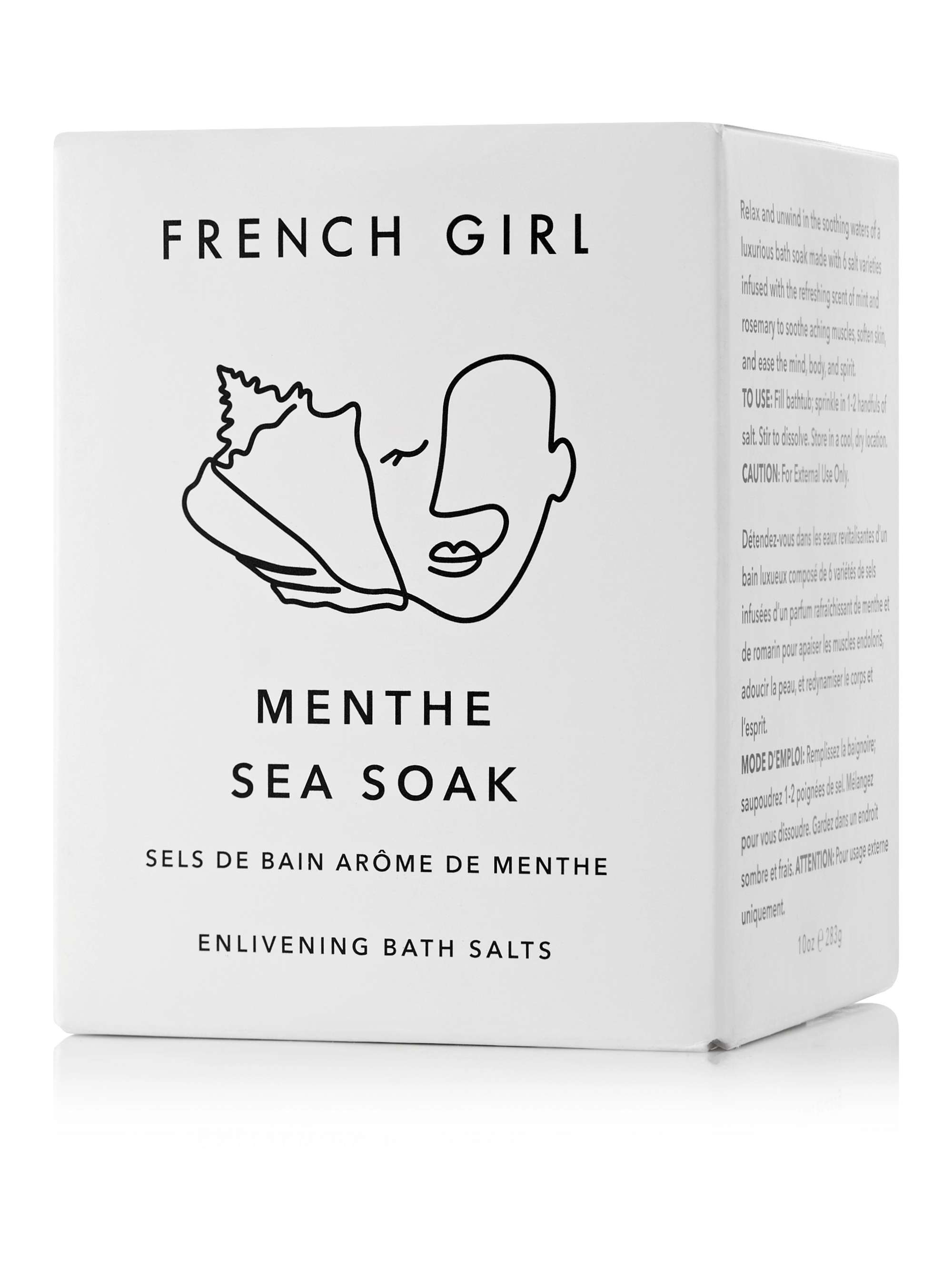 FRENCH GIRL ORGANICS Mint Sea Soak Enlivening Bath Salts, 283g