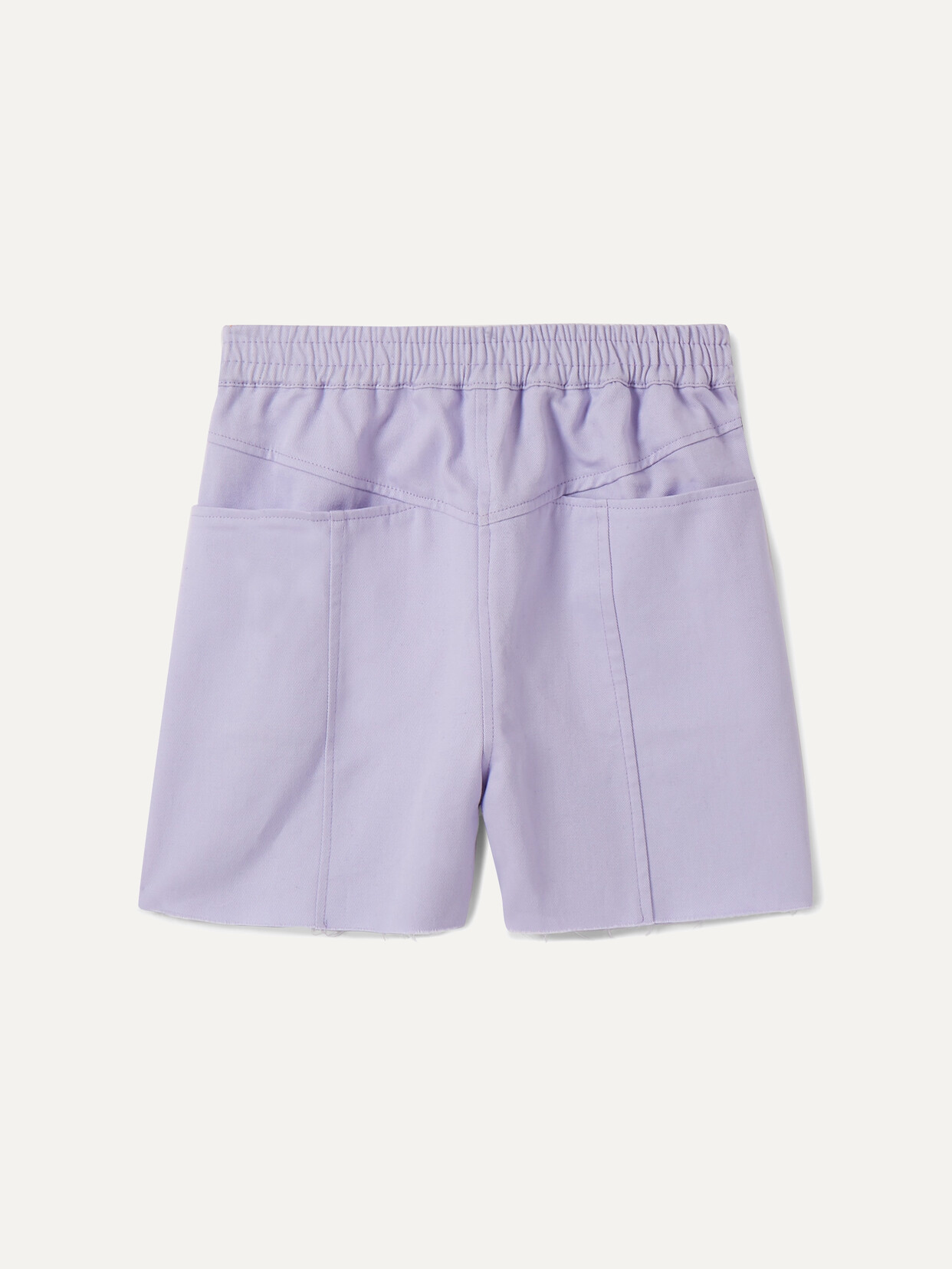 Paradised Lara Cotton-twill Shorts In Purple