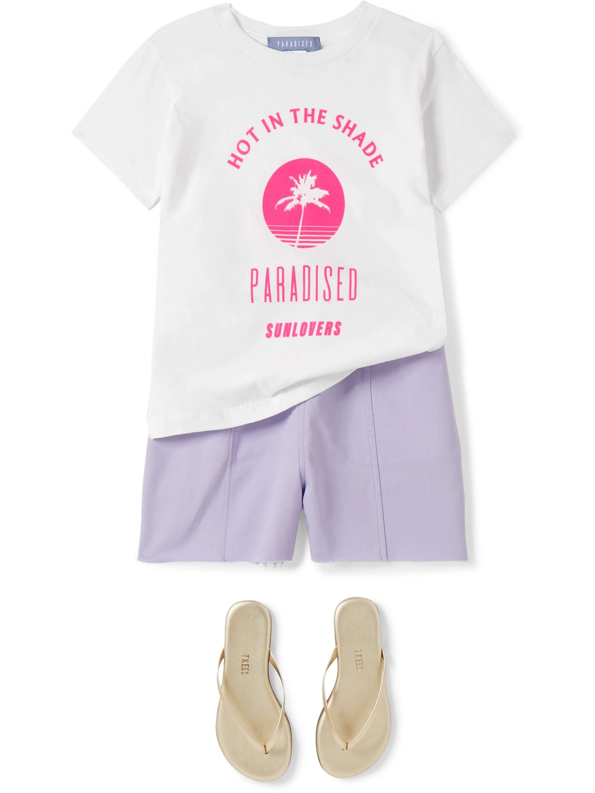 PARADISED KIDS Lara cotton-twill shorts