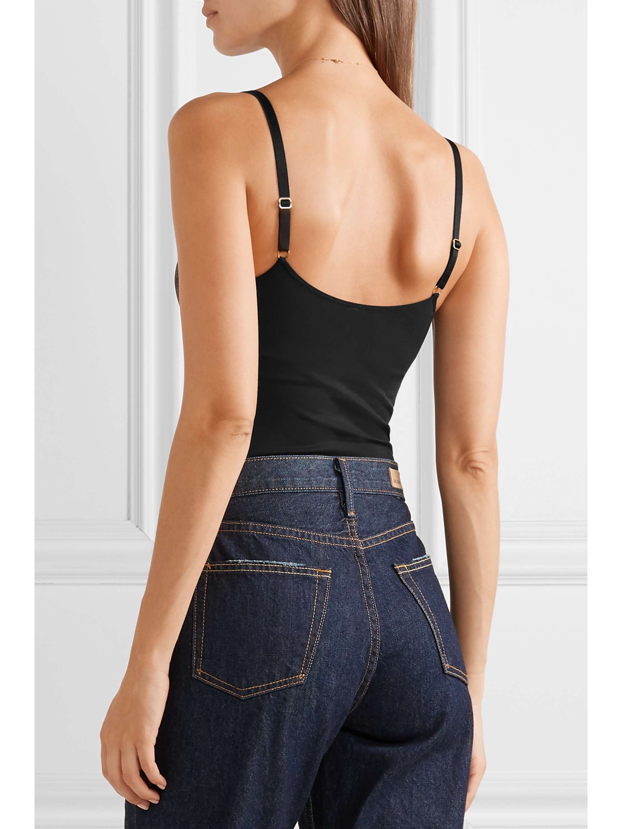 COMMANDO Minimalist stretch-jersey thong bodysuit