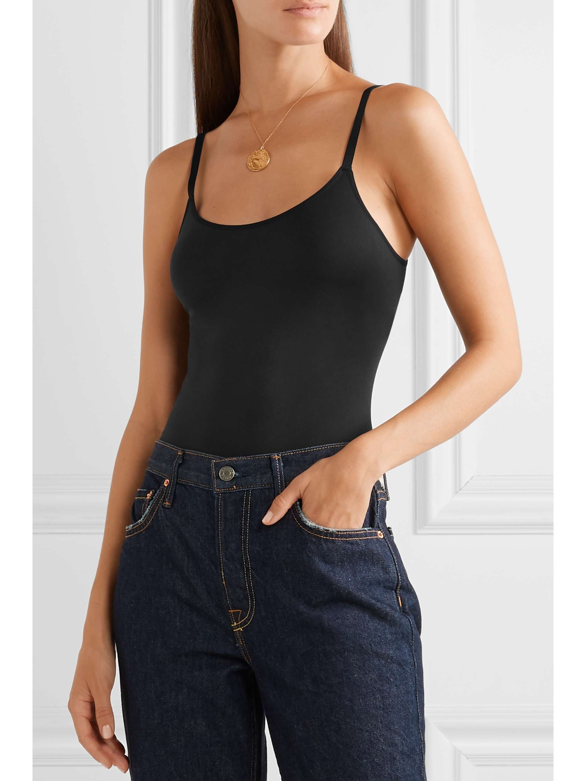 COMMANDO Minimalist stretch-jersey thong bodysuit