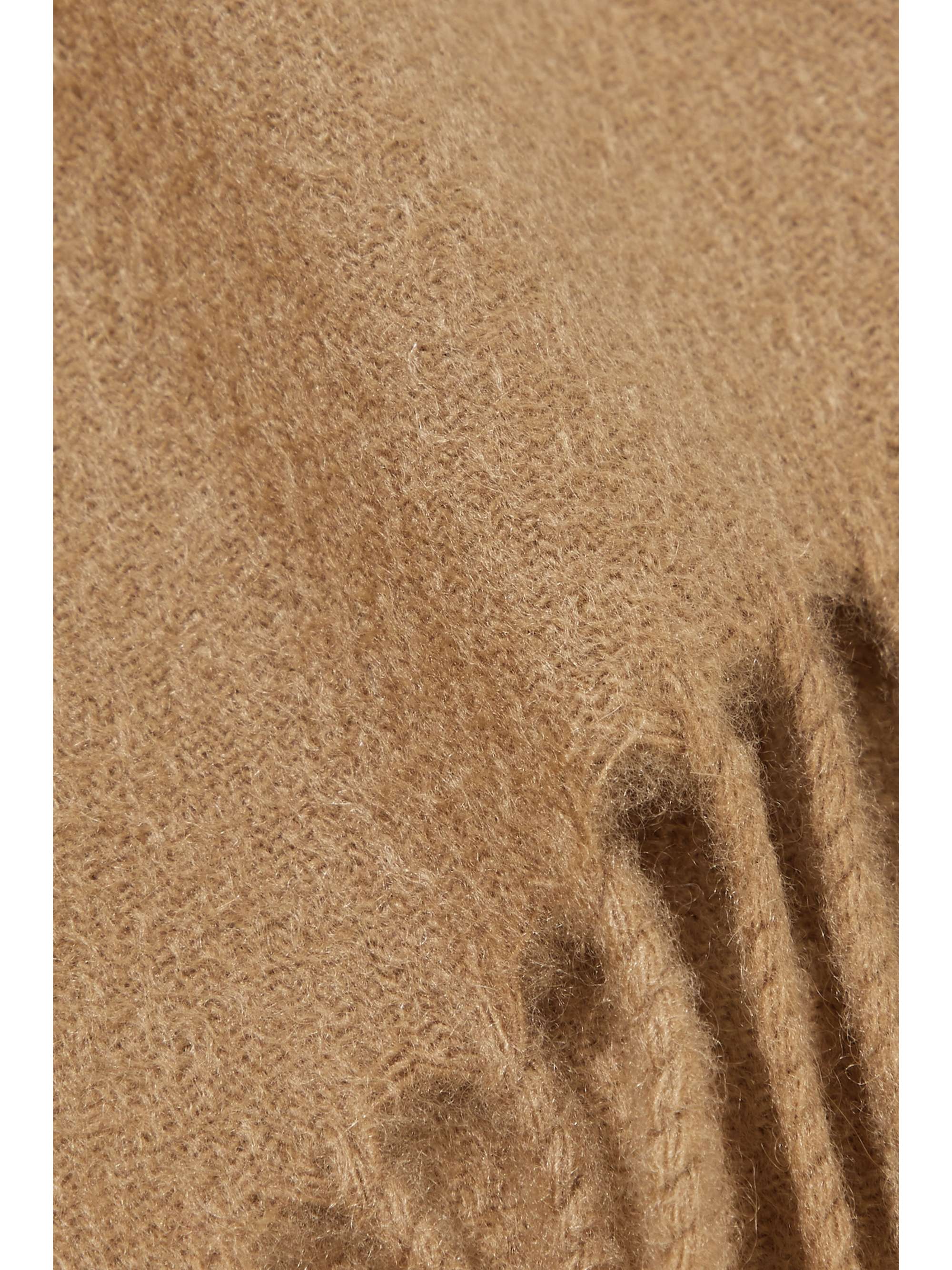 JOHNSTONS OF ELGIN + NET SUSTAIN fringed cashmere scarf