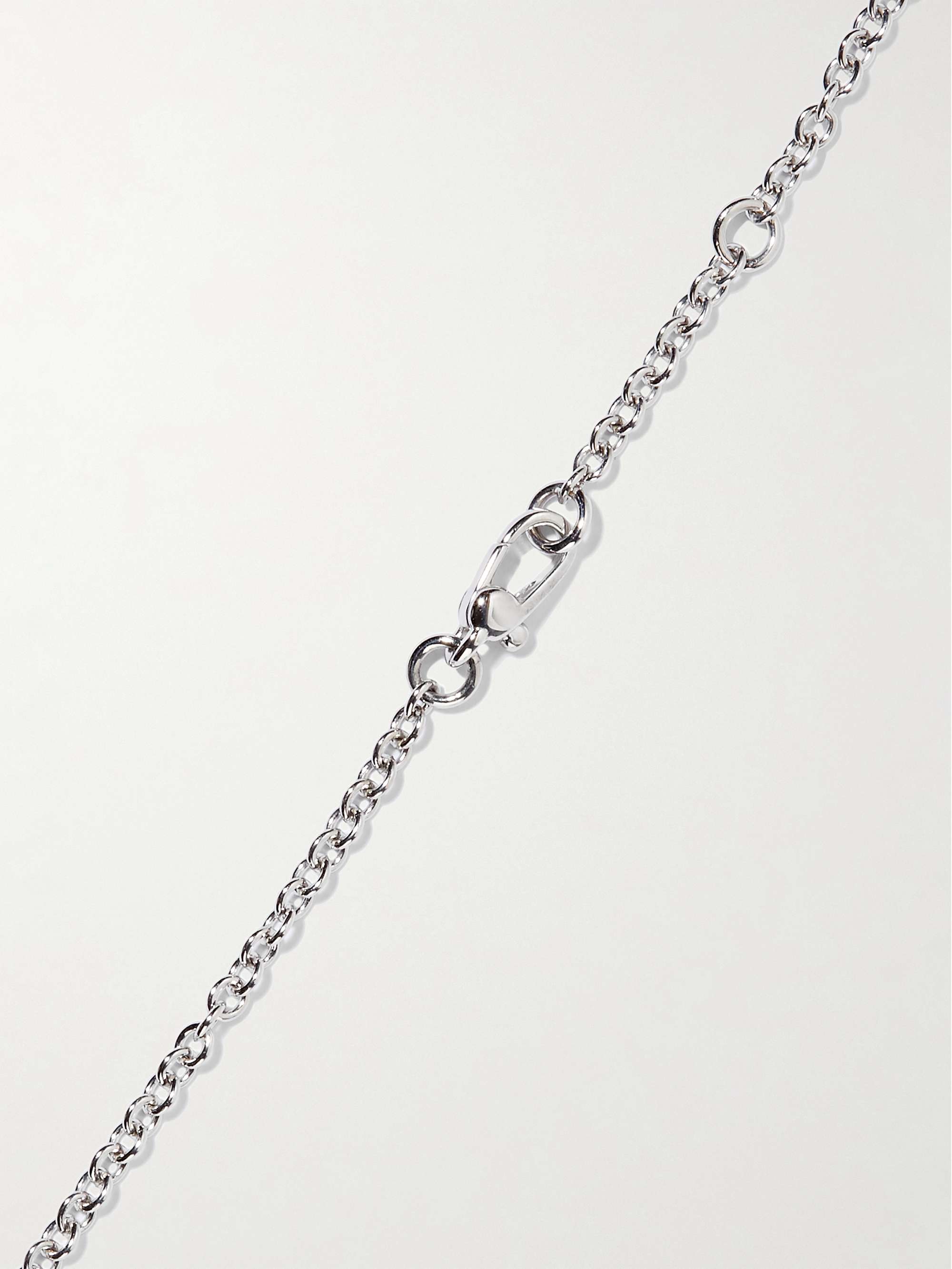 POMELLATO Nudo Solitaire 18-karat white and rose gold diamond necklace