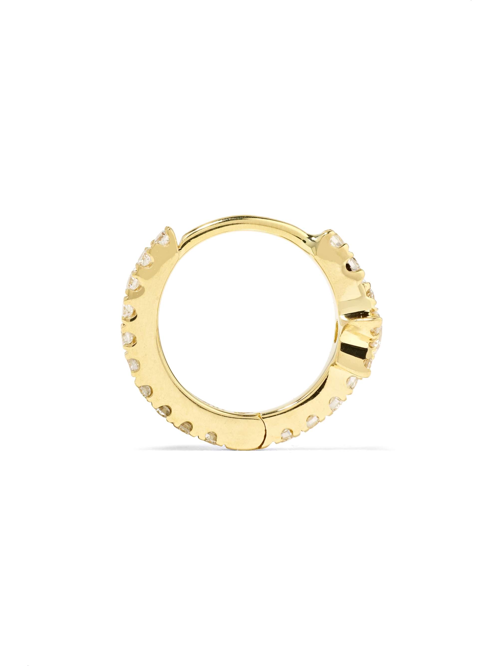 MARIA TASH Star Eternity 8mm 18-karat gold diamond hoop earring