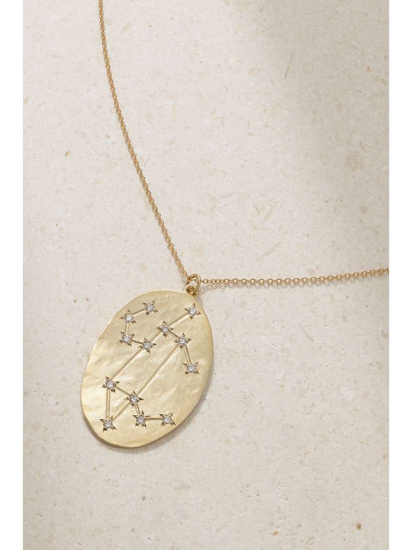 Brooke Gregson Zodiac Leo 14-karat Gold Diamond Necklace