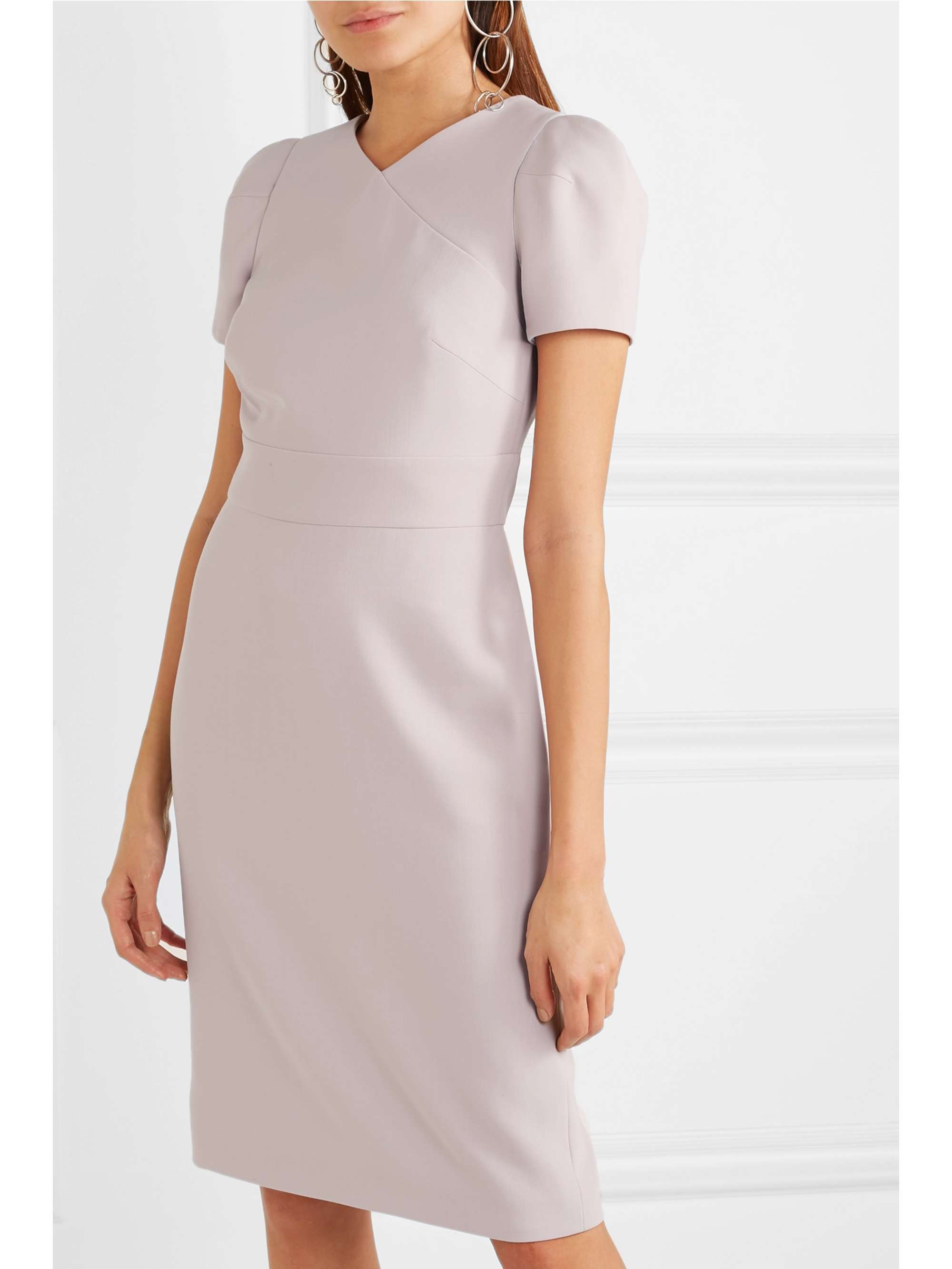 GIORGIO ARMANI Wool-crepe dress