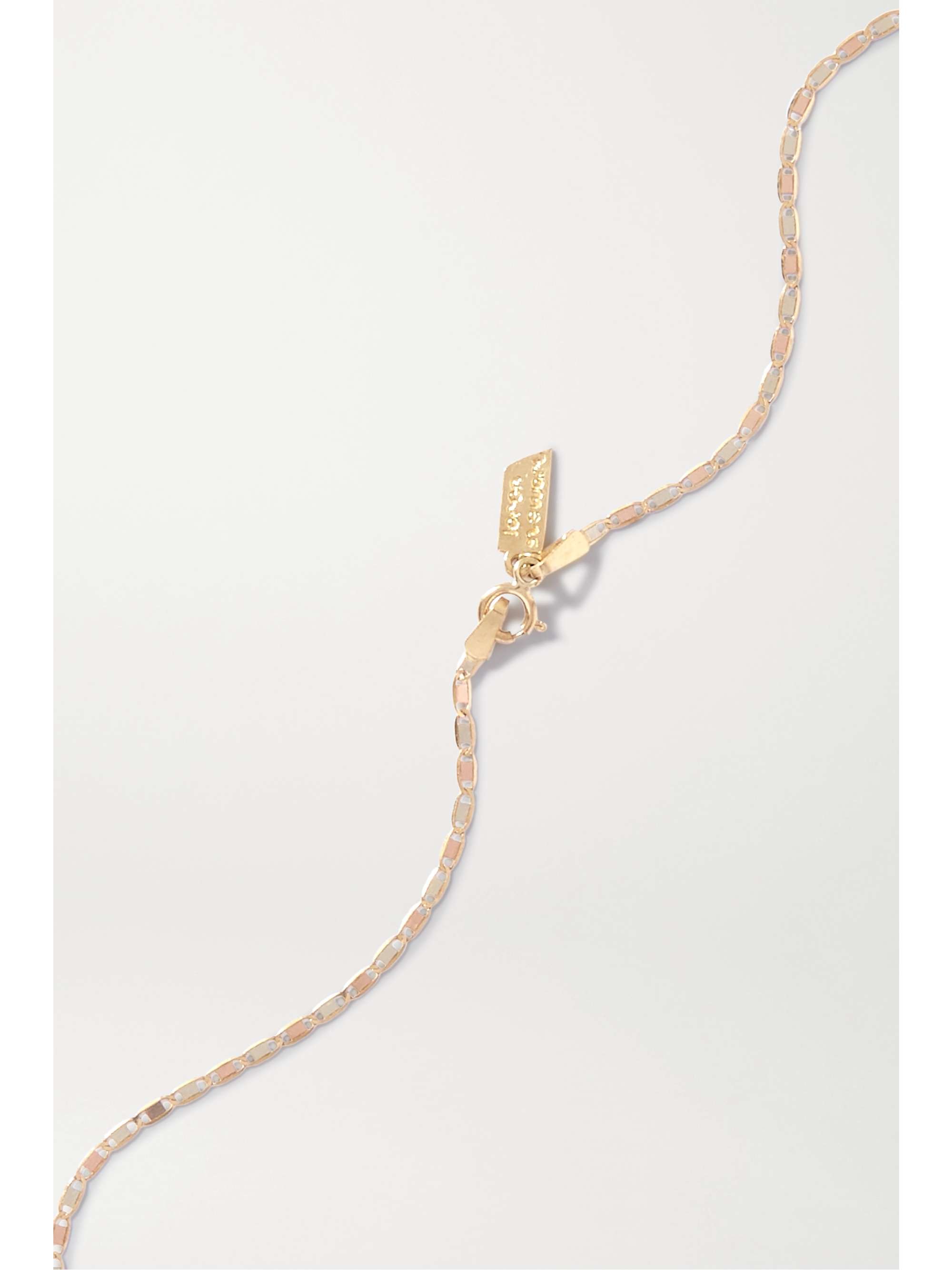 LOREN STEWART + NET SUSTAIN Baby Valentino 10-karat gold choker