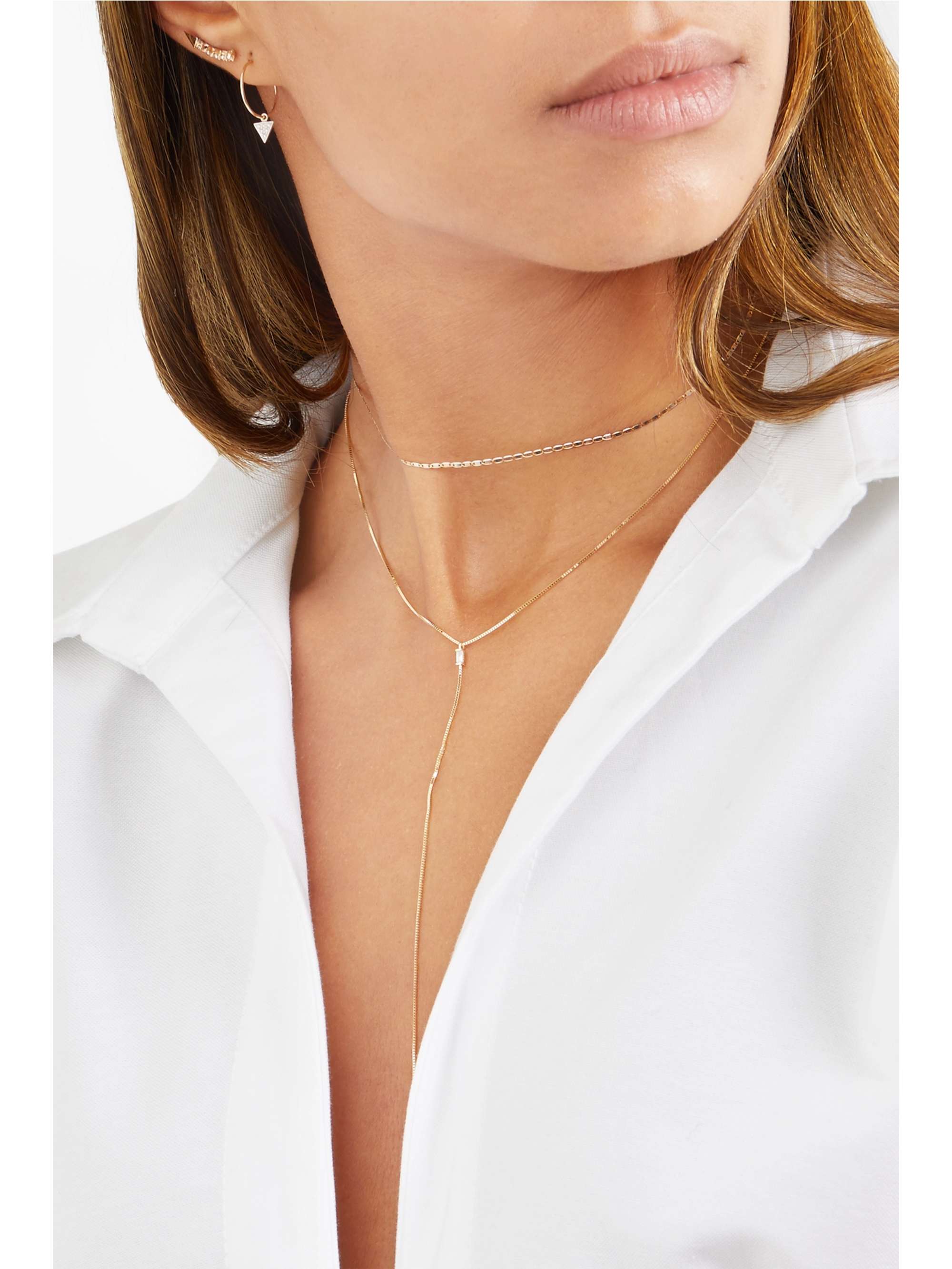 LOREN STEWART + NET SUSTAIN Baby Valentino 10-karat gold choker