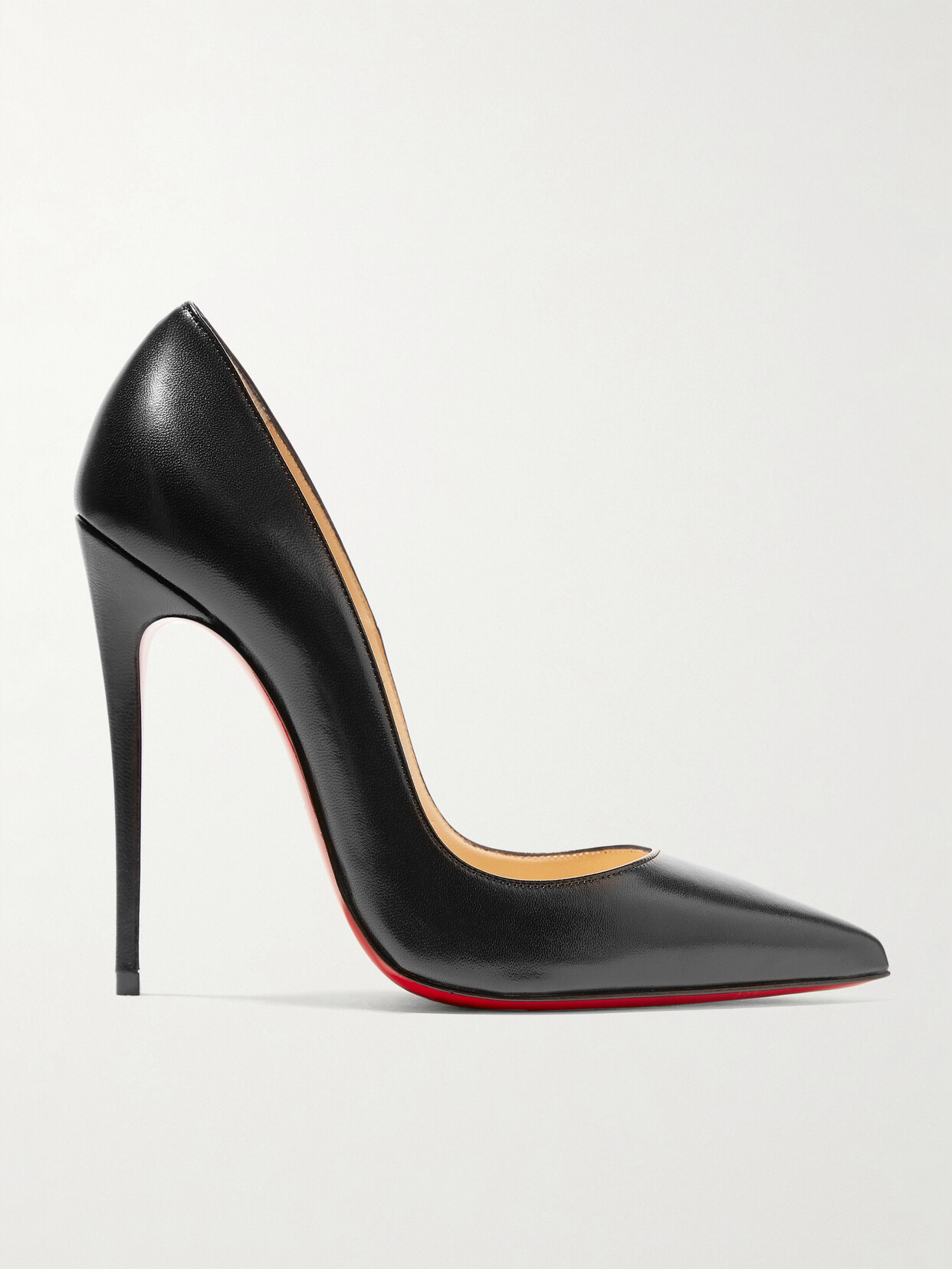 Shop Christian Louboutin So Kate 120 Leather Pumps In Black