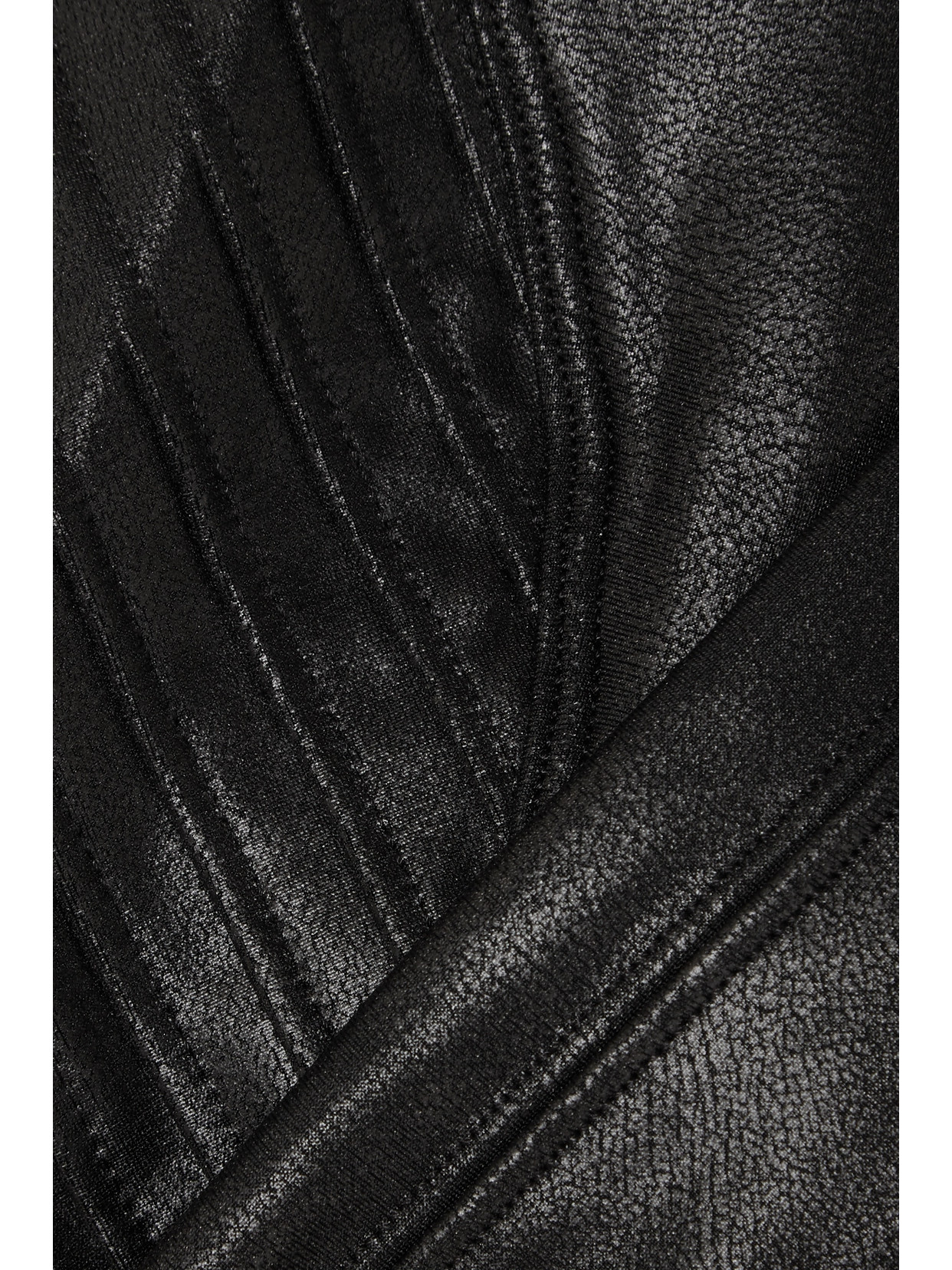 Spanx Moto Faux Stretch-leather Leggings In Black