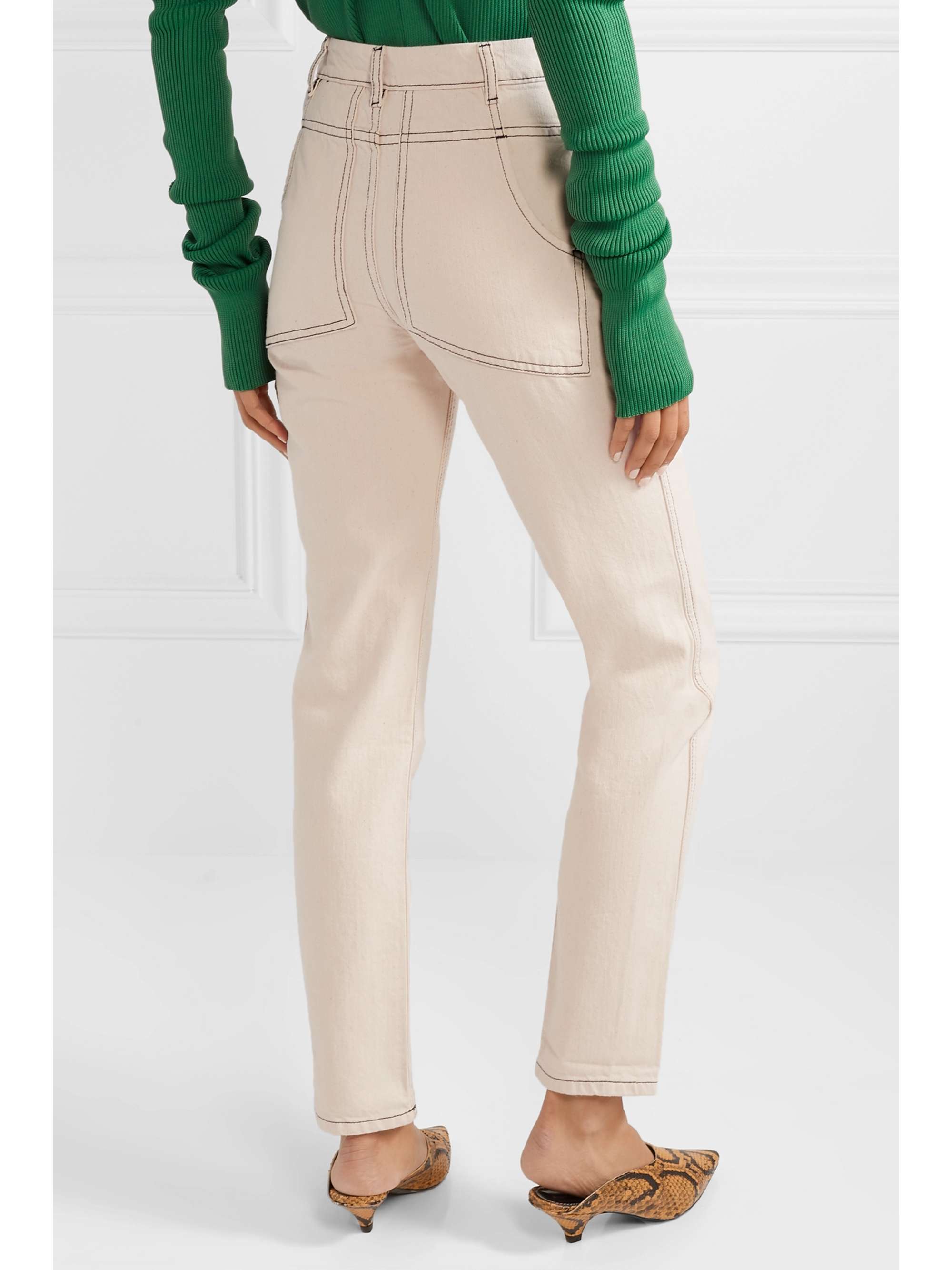 ECKHAUS LATTA El high-rise straight-leg jeans